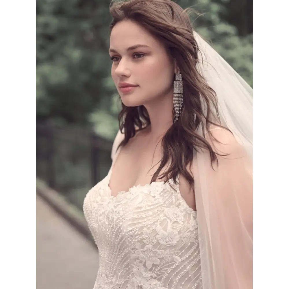 Nikolina by Maggie Sottero | Elegant Lace Wedding Dress for Bride | Perfect for Church Ceremony & Beach Weddings