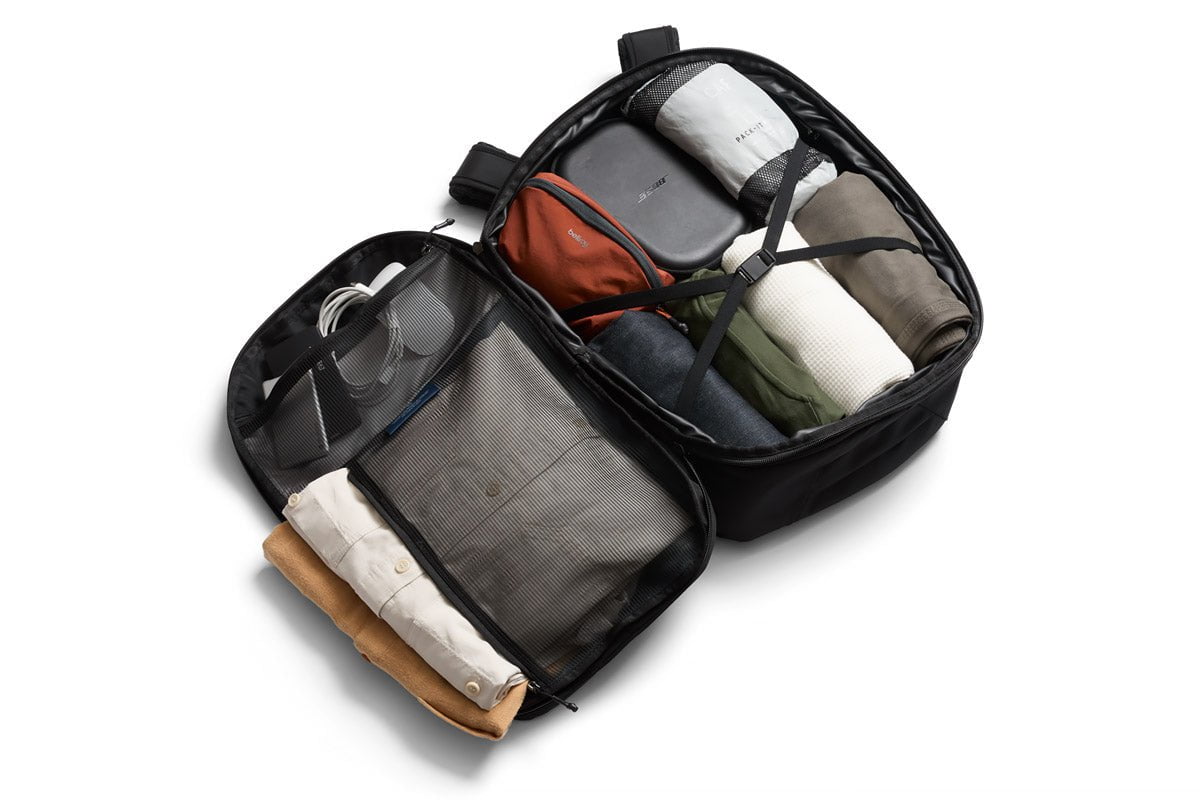 Bellroy Transit Travel Pack Pro - Premium Waterproof Backpack for Travel & Commuting | Durable & Stylish Carry-On Backpack for Men & Women | Perfect for Business Trips, Hiking & Daily Use