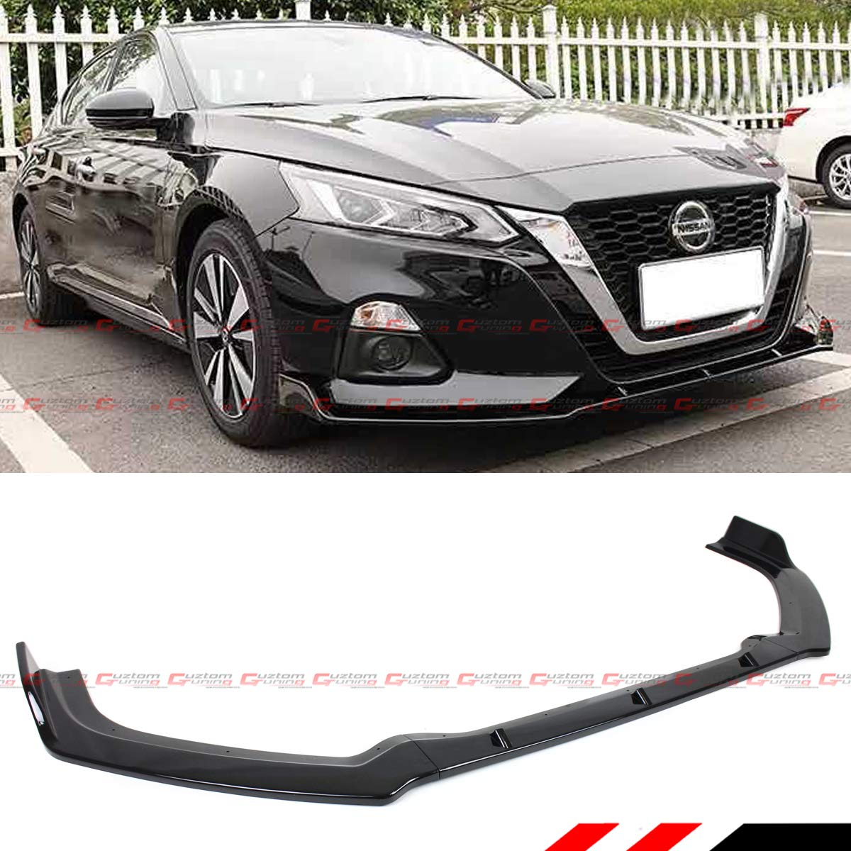 JDM Black Bumper Lip Spoiler for 2019-2021 Nissan Altima - Sporty Style Upgrade