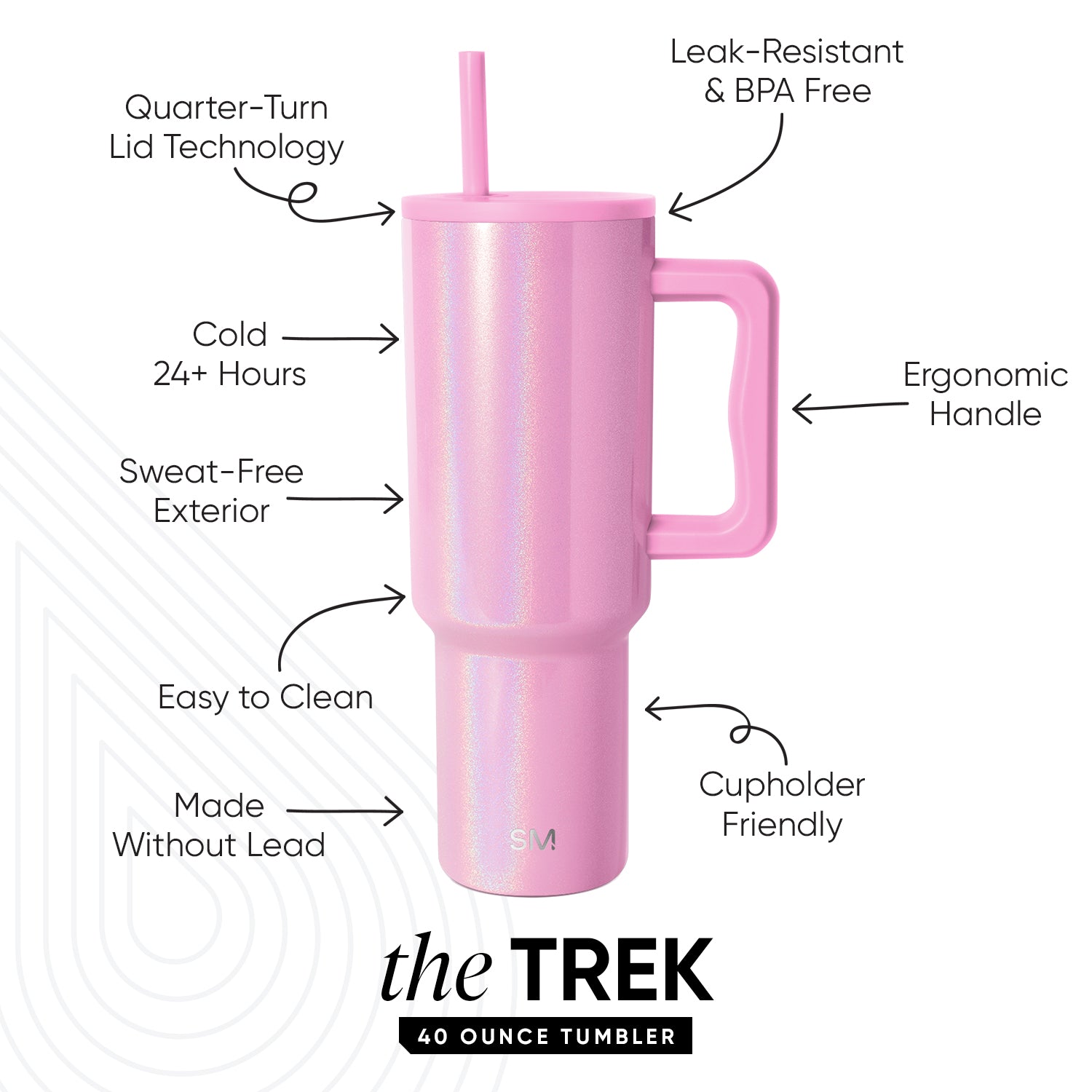 Premium Trek Tumbler 217 - 20oz Stainless Steel Vacuum Insulated Water Bottle for Hiking, Camping & Outdoor Adventures - Keeps Drinks Hot/Cold for 24 Hours