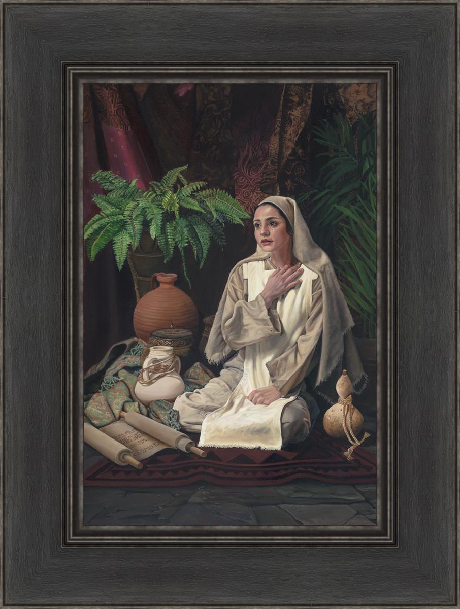 Behold Thy Handmaiden - Elegant Christian Home Decor for Prayer & Meditation | Perfect for Church Altars, Home Worship Spaces & Gift Giving