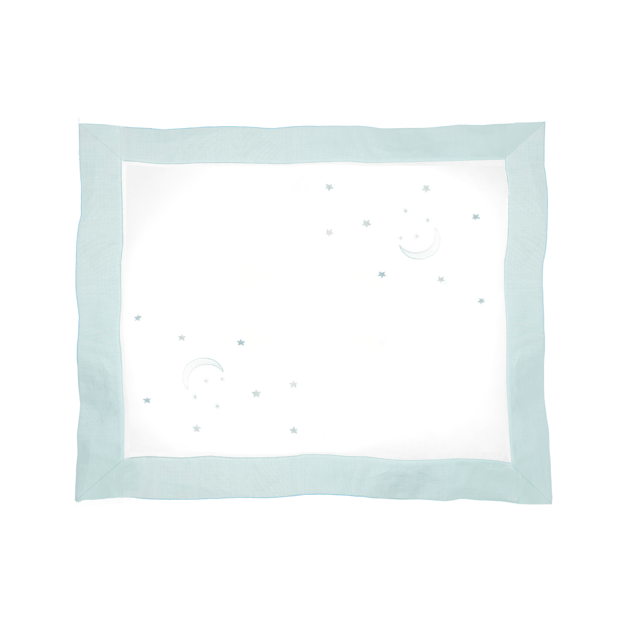 Soft Baby Over The Moon Cotton Pillow Sham - Cute Nursery Decor for Newborns & Toddlers - Perfect for Cribs, Bassinets, and Cozy Bedtime
