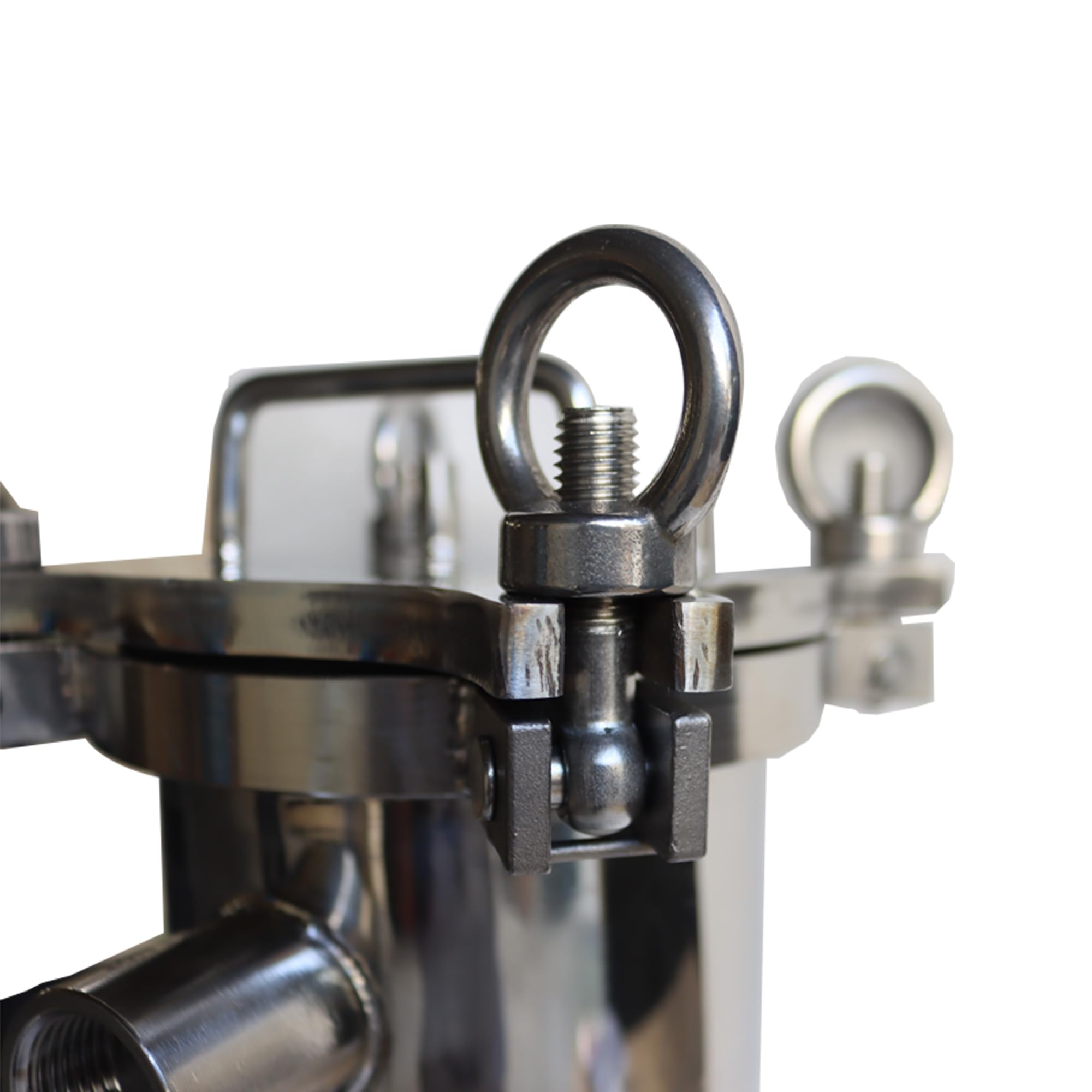 Industrial Water Filter System - 304 Stainless Steel Bag Filter with 0.6 Sq.Ft Filter Area, 1
