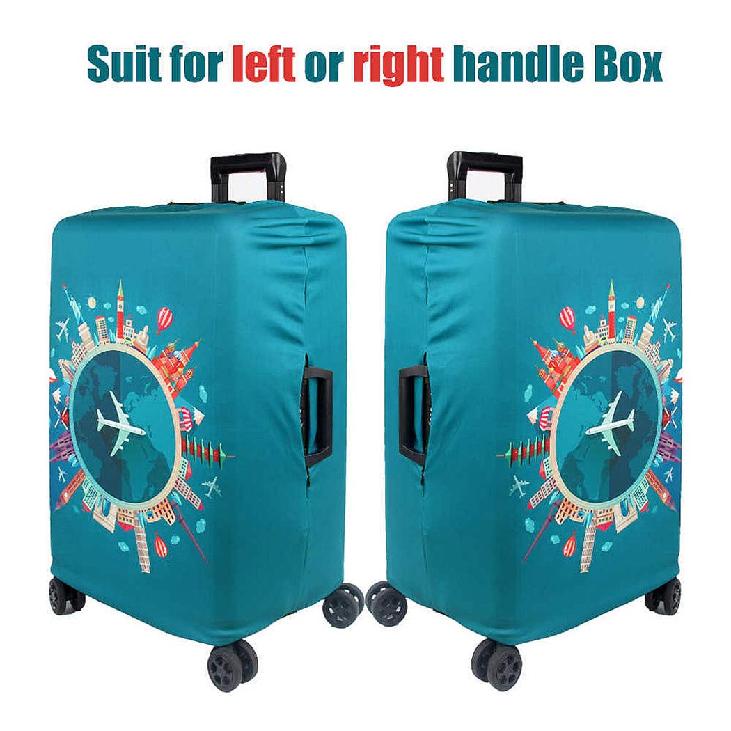 WUJIAONIAO Spandex Suitcase Cover - Washable Luggage Protector for 18-20 Inch Bags (S Size) | Perfect for Air Travel, Vacation & Business Trips