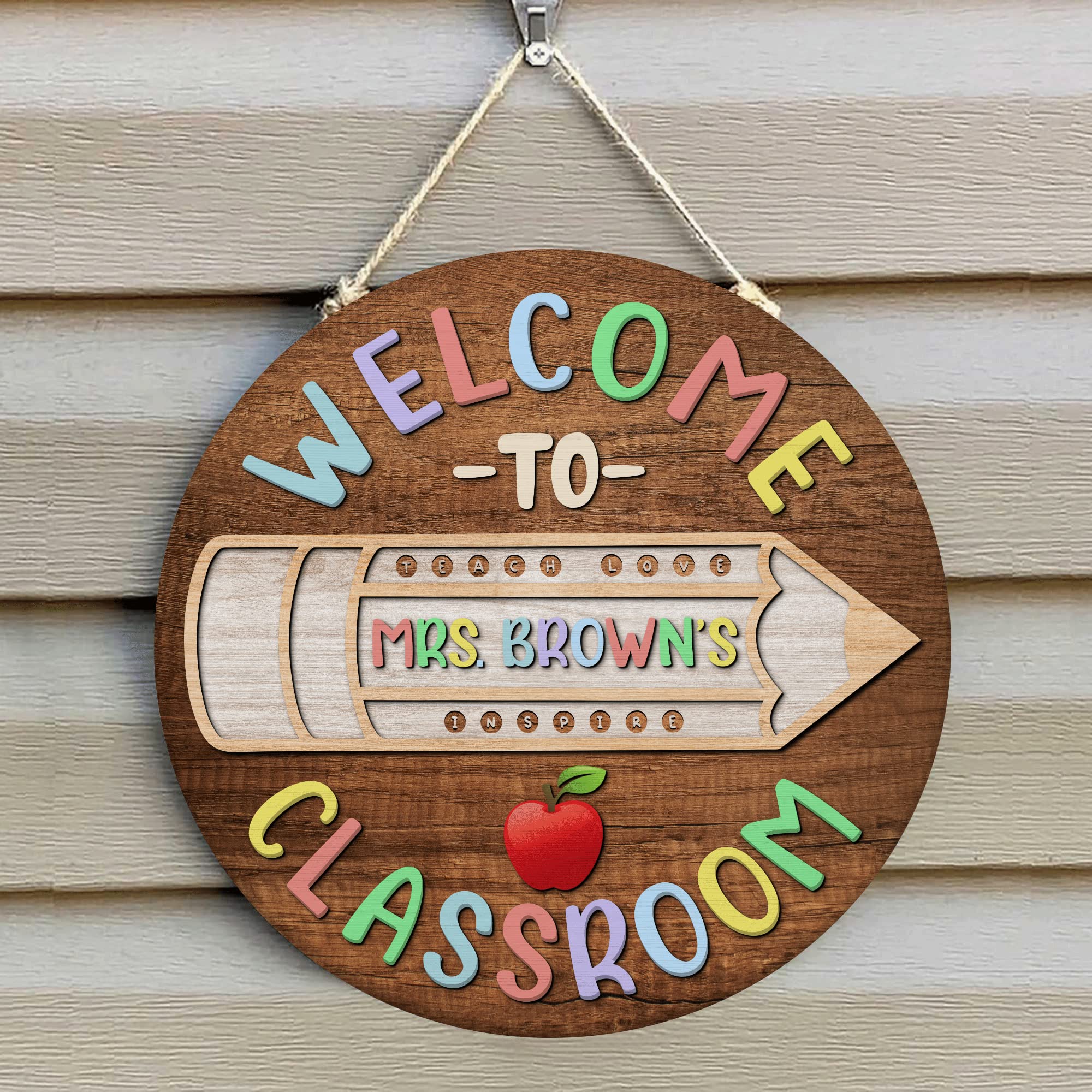 Personalized Teacher Door Signs - Custom Classroom Decor for Back to School