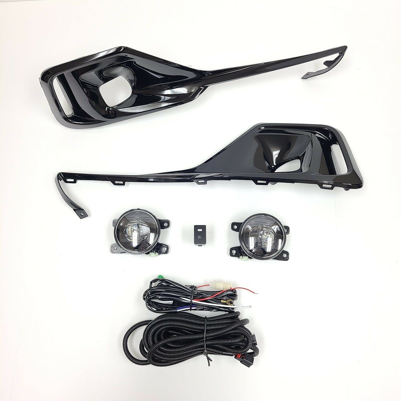 LED Fog Lights Kit for 2021-2022 Honda Accord Sedan - OE Style Clear Lens with Switch, Bezel, Wires & Relay - Built-in LED Fog Lamps Assembly - Perfect for Night Driving & Bad Weather Visibility