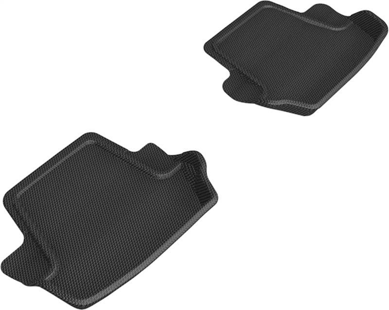 3D MAXpider Kagu 2nd Row Custom Fit Floor Mats for 2020-2024 Porsche 911 Carrera/Convertible/S/4/4S (992) - Premium All-Weather Protection & Perfect Fit - Ideal for Daily Driving, Road Trips & Car Shows