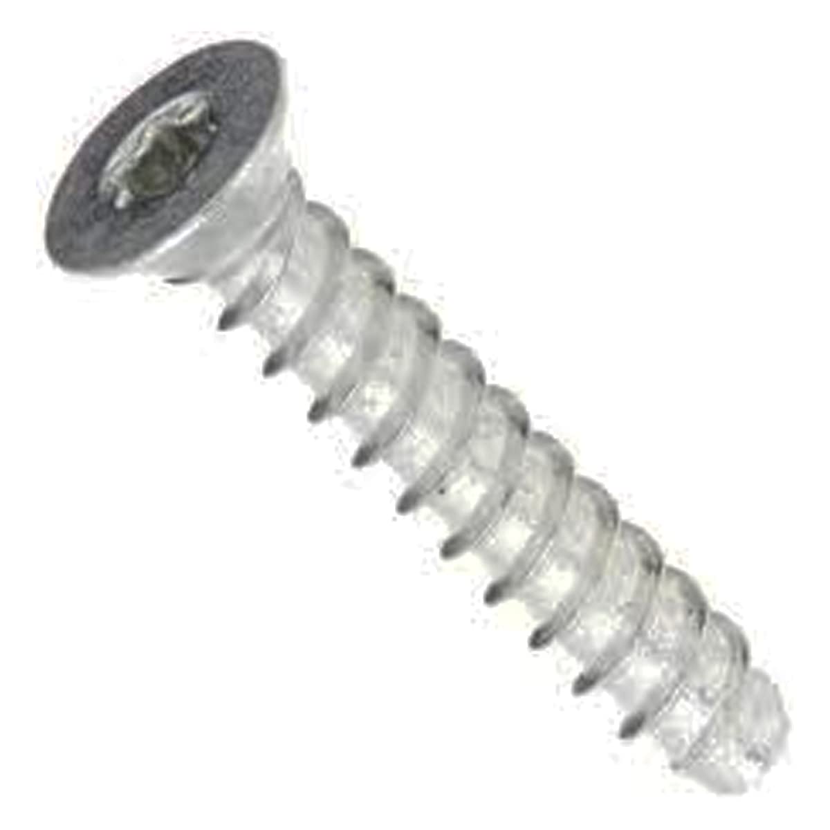 Small Parts 0612LTF Steel Thread Rolling Screw for Plastic, Zinc Plated, 82° Flat Head, Star Drive, #6-19 Thread, 3/4