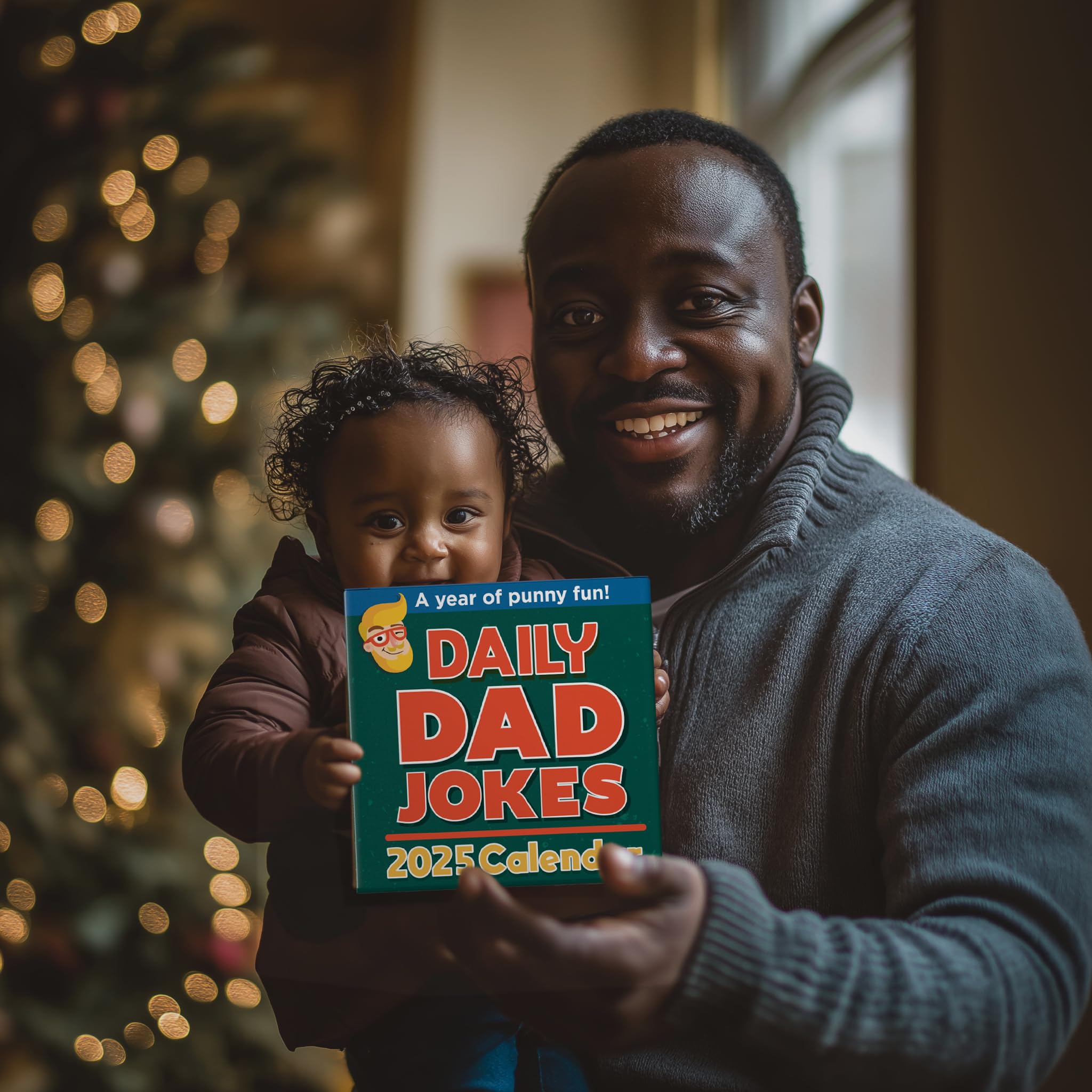 2025 Dad Joke Calendar - Daily Tear-Off Page Desk Calendar with Funny Jokes | Perfect Gift for Father's Day, Christmas & Dad Joke Lovers | Office Humor & Home Decor for Dads Who Love Puns