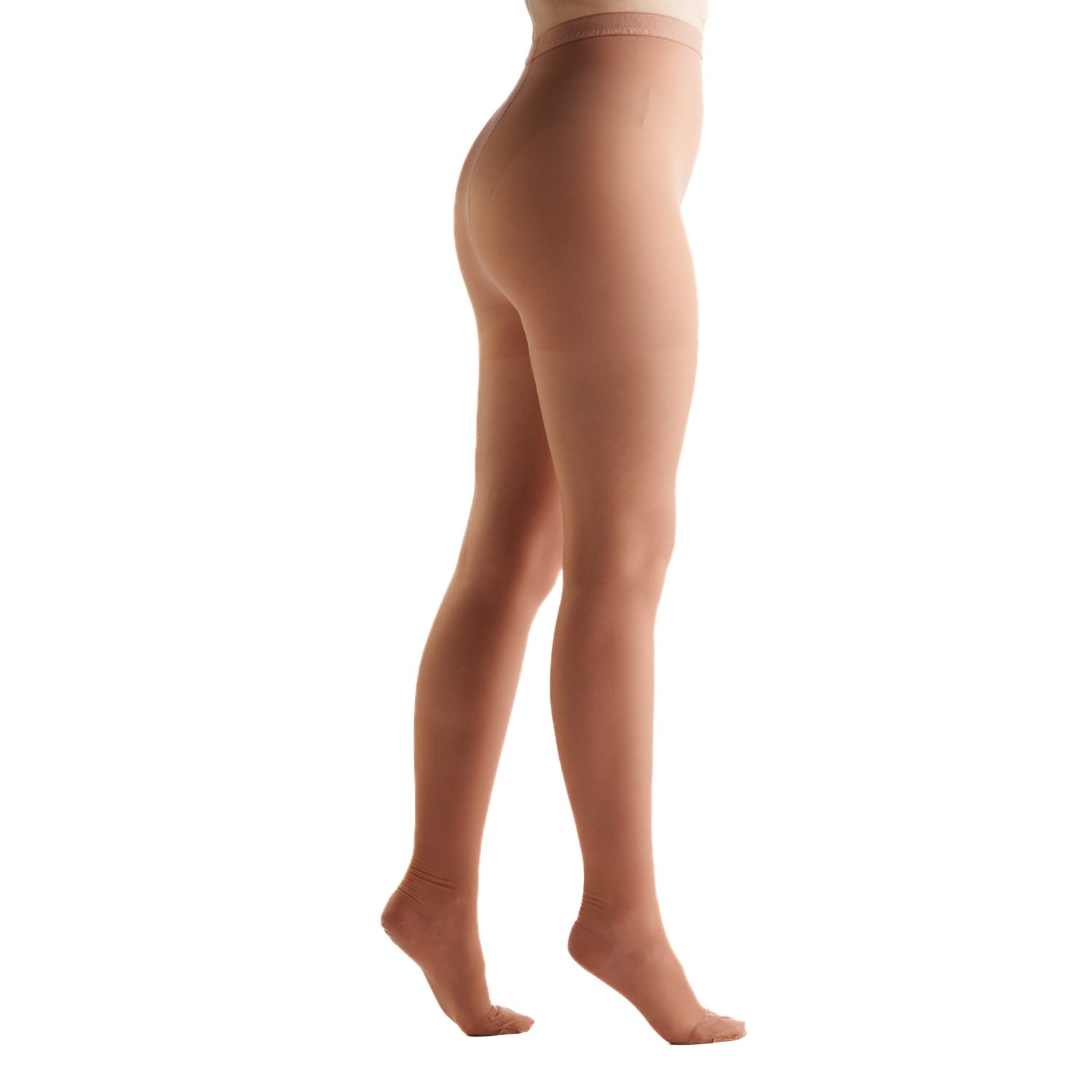 EvoNation Women's Waist-High 8-15 mmHg Graduated Compression Pantyhose - Mild Support Stockings for Varicose Veins, Swelling & Travel - Perfect for Pregnancy, Nurses & Long Flights
