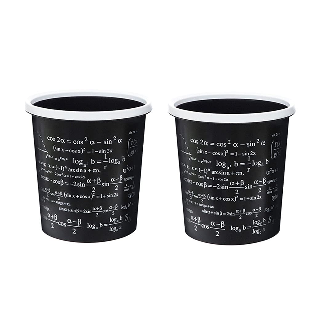 CHENXIANGTA8 Plastic Trash Can with Printing Pattern - Lidless Storage Bin for Household, Living Room, Bedroom, Kitchen & Bathroom - Decorative Toilet Paper Basket & Kitchen Waste Bin (Color B) - Perfect for Home Organization & Waste Management