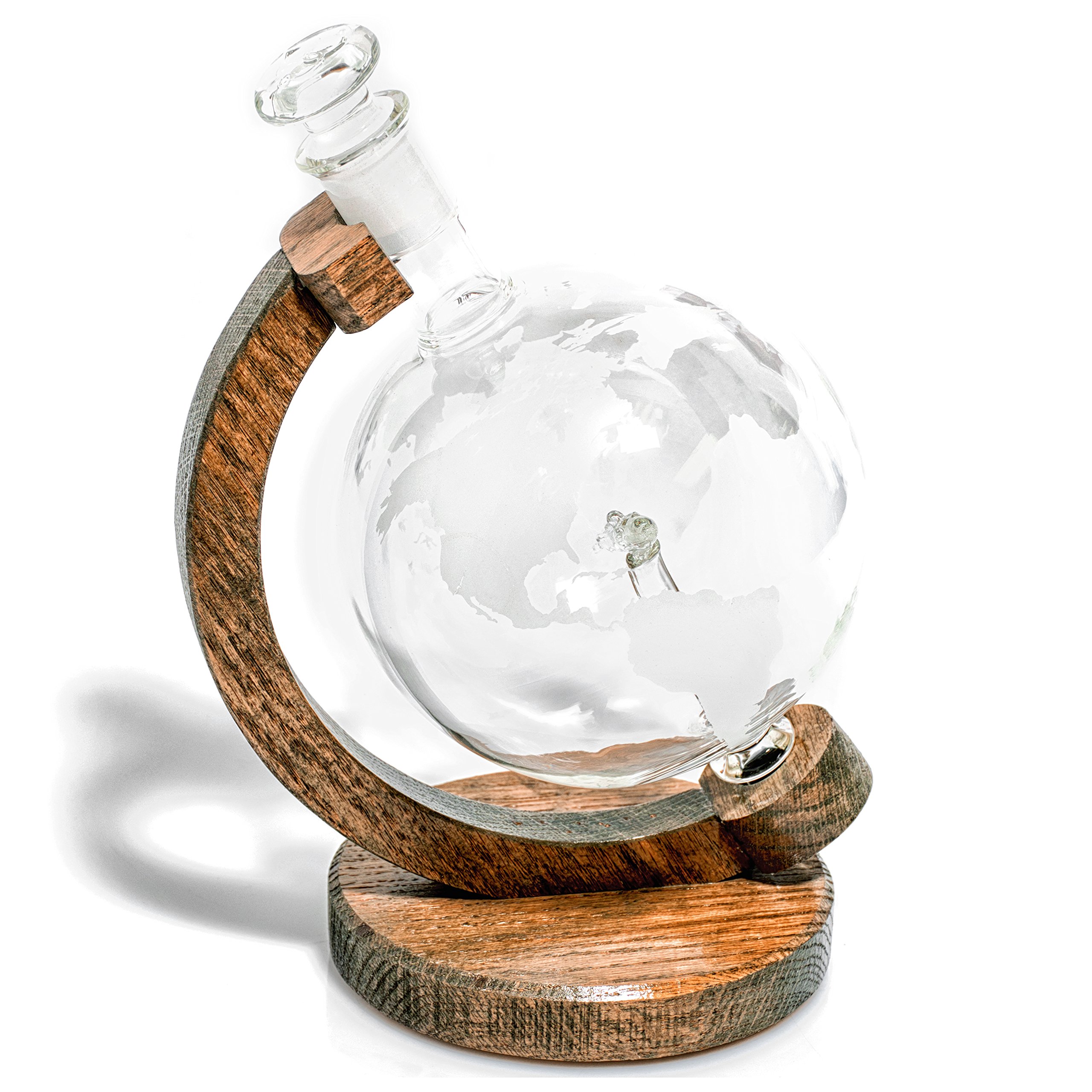 Premium Submarine-Themed Whiskey Decanter with Etched Globe Design - 1000ml Bourbon, Rum & Wine Dispenser - Unique Gift for US Navy Submarine Veterans & Whiskey Enthusiasts - Perfect for Home Bars, Military Appreciation Events & Special Occasions