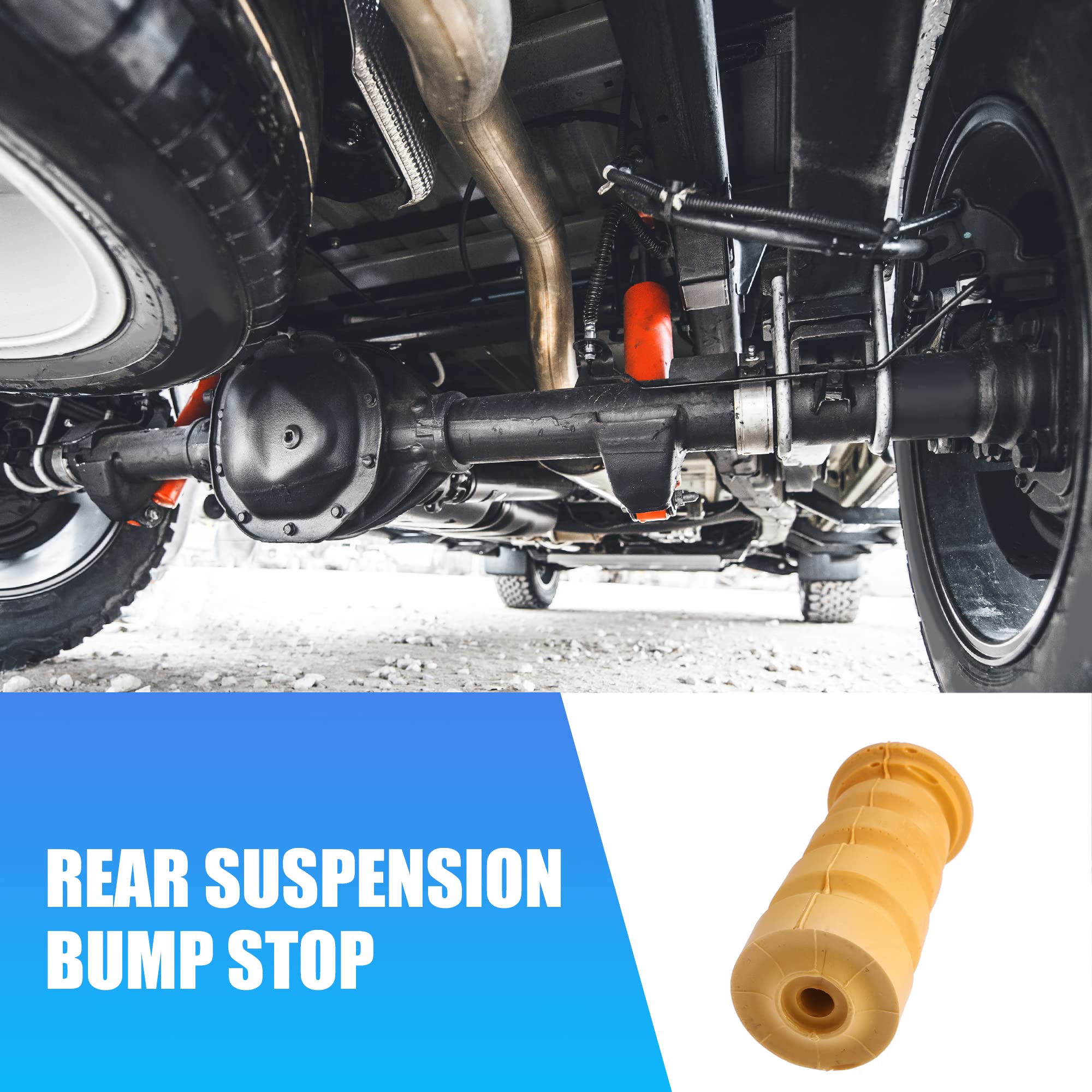 X AUTOHAUX 2pcs 5.5 Inch Rear Suspension Bump Stop Strut Bumper for Volkswagen Jetta 1985-1998 (191512131) - Durable Rubber Shock Absorber - Perfect for Off-Roading & Smooth Ride Comfort