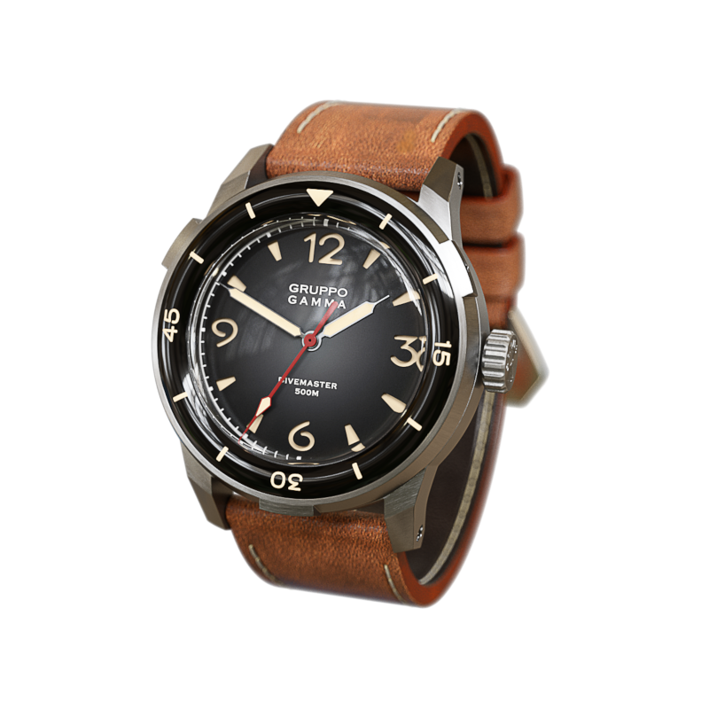 Gruppo Gamma Divemaster DG 01 - Professional Dive Watch for Scuba Diving, Water Resistant 300M, Stainless Steel Case - Perfect for Deep Sea Exploration, Spearfishing & Water Sports