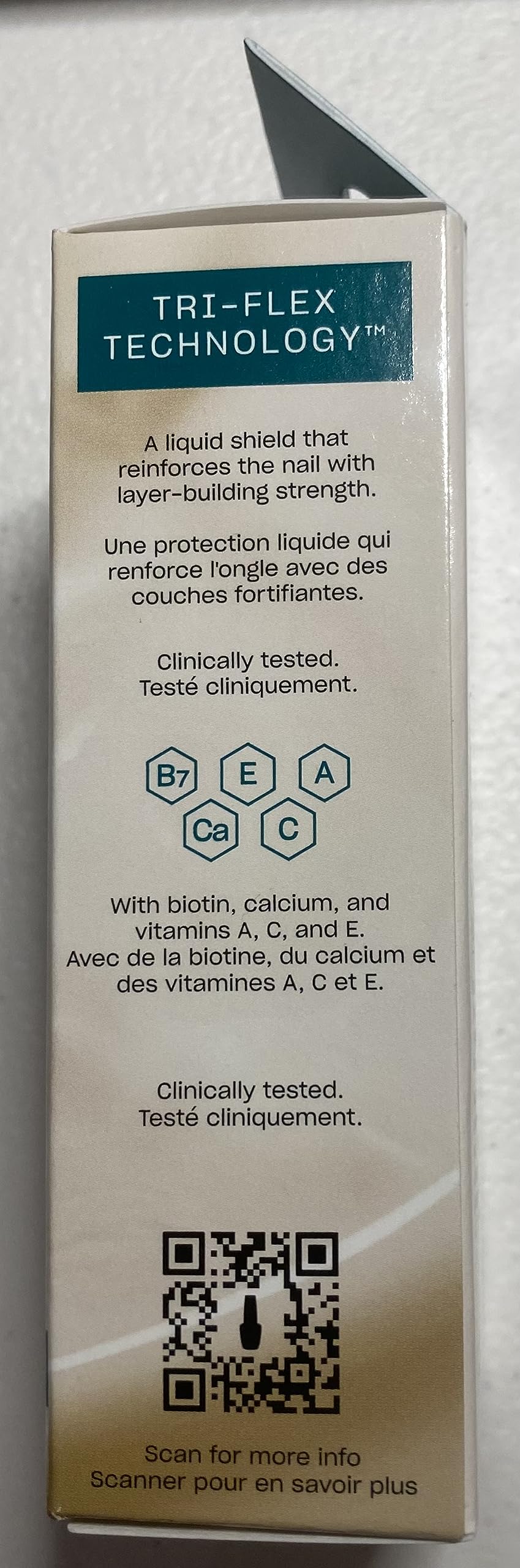 Nail Envy Nail Strengthener & Treatment - Tri-Flex Technology with Vitamins A, C, E, Biotin & Calcium | Fortifying Nail Care Solution for Stronger, Healthier Nails | Perfect for Brittle, Weak or Damaged Nails at Home or Salon
