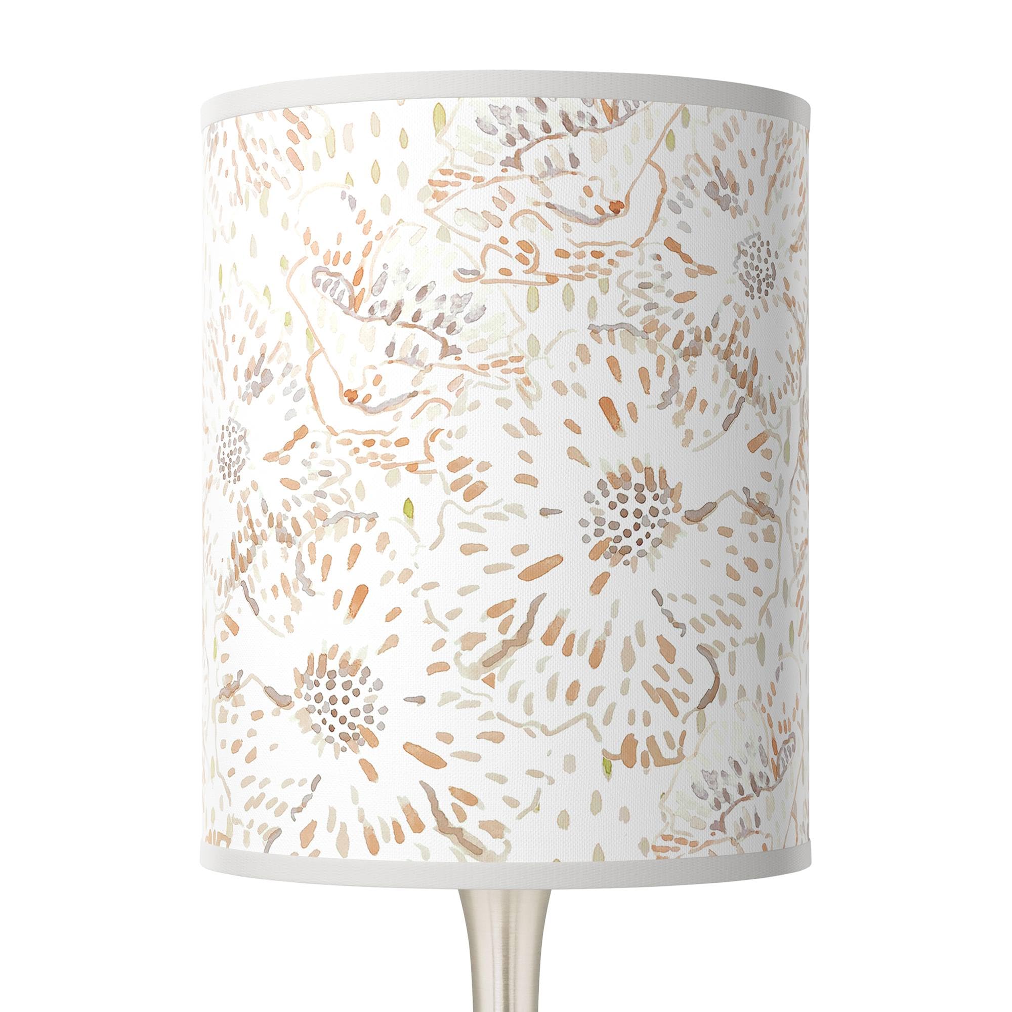 Windflowers Giclee Droplet Table Lamp with Printed Shade - Elegant Home & Office Decor Lighting for Bedroom, Living Room, Study