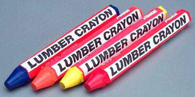 Lumber Marking Crayons - 12 Pack of High-Visibility Wood Marking Crayons for Construction, Carpentry & DIY Projects - Perfect for Logging, Timber Framing & Woodworking