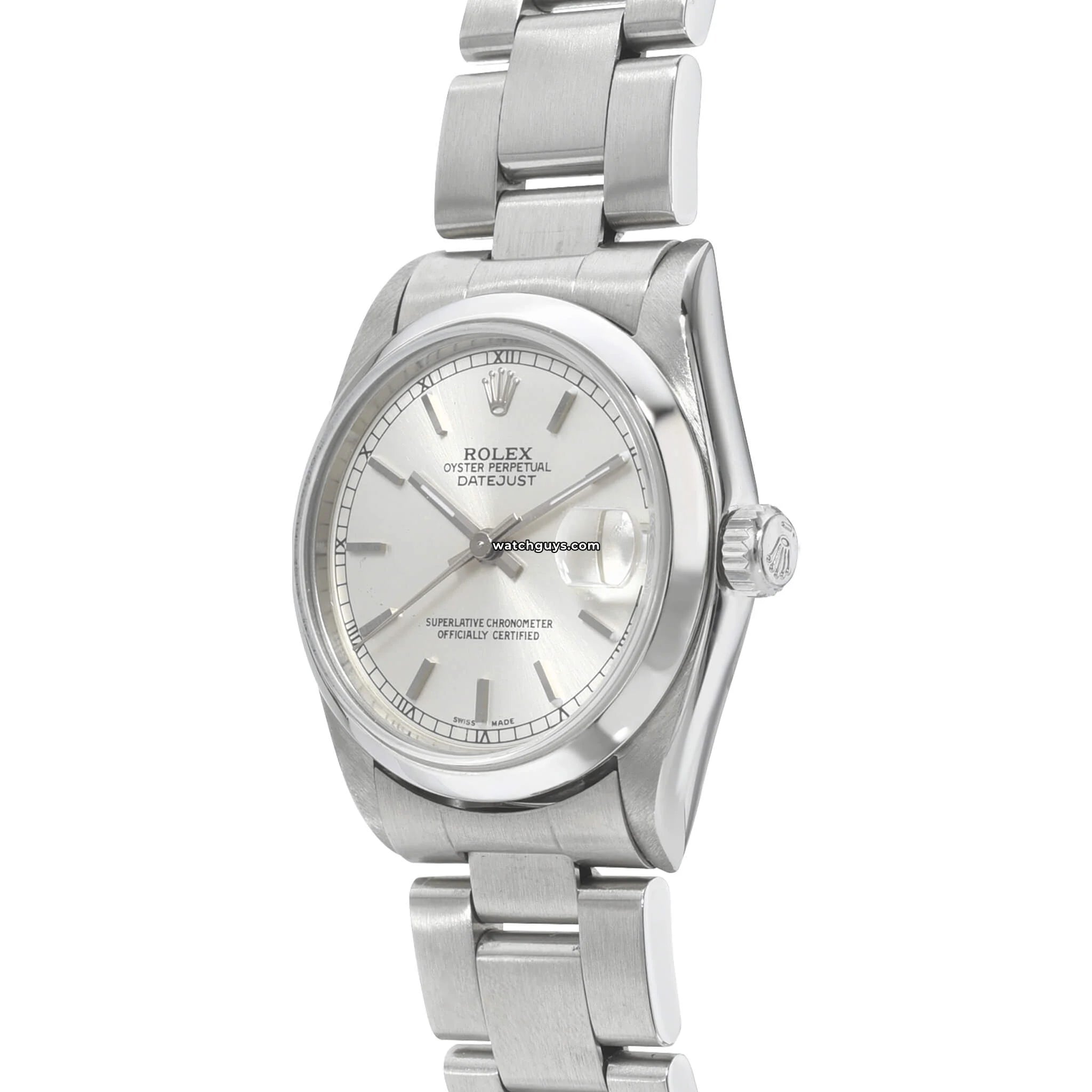 Authentic Rolex Datejust 78240 Silver Dial Stainless Steel Watch - Perfect for Business, Formal Events & Luxury Gift Giving