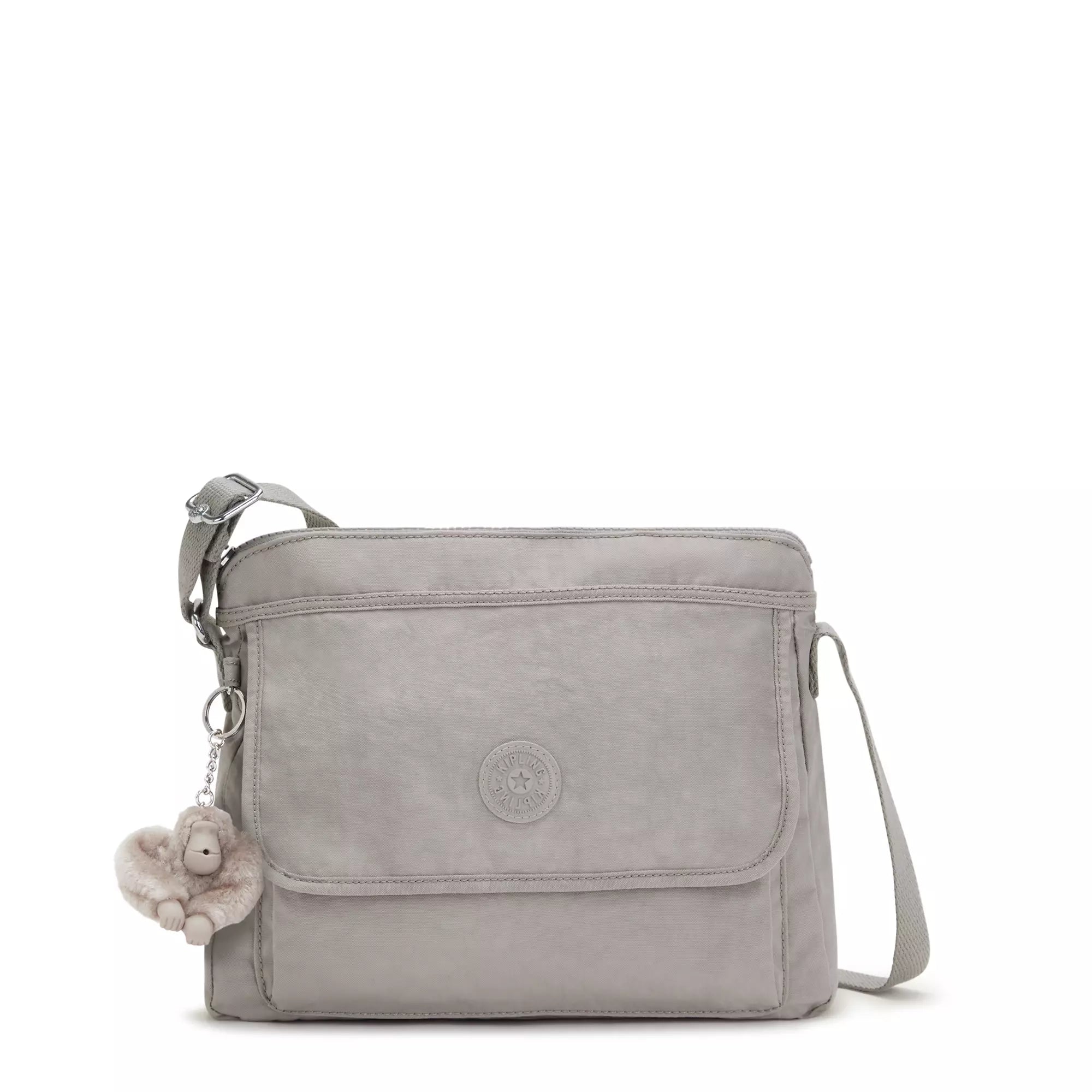 Kipling Aisling Crossbody Bag - Light Grey, Stylish & Durable for Women | Perfect for Travel, Work & Everyday Use