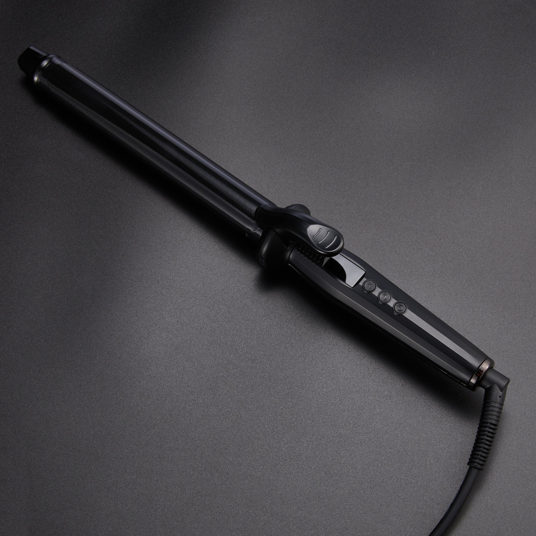 JRL Professional Long Barrel Curl Styling Iron - 1 Inch Ceramic Hair Curler with Digital Temperature Control up to 450°F for Salon-Quality Waves and Curls at Home