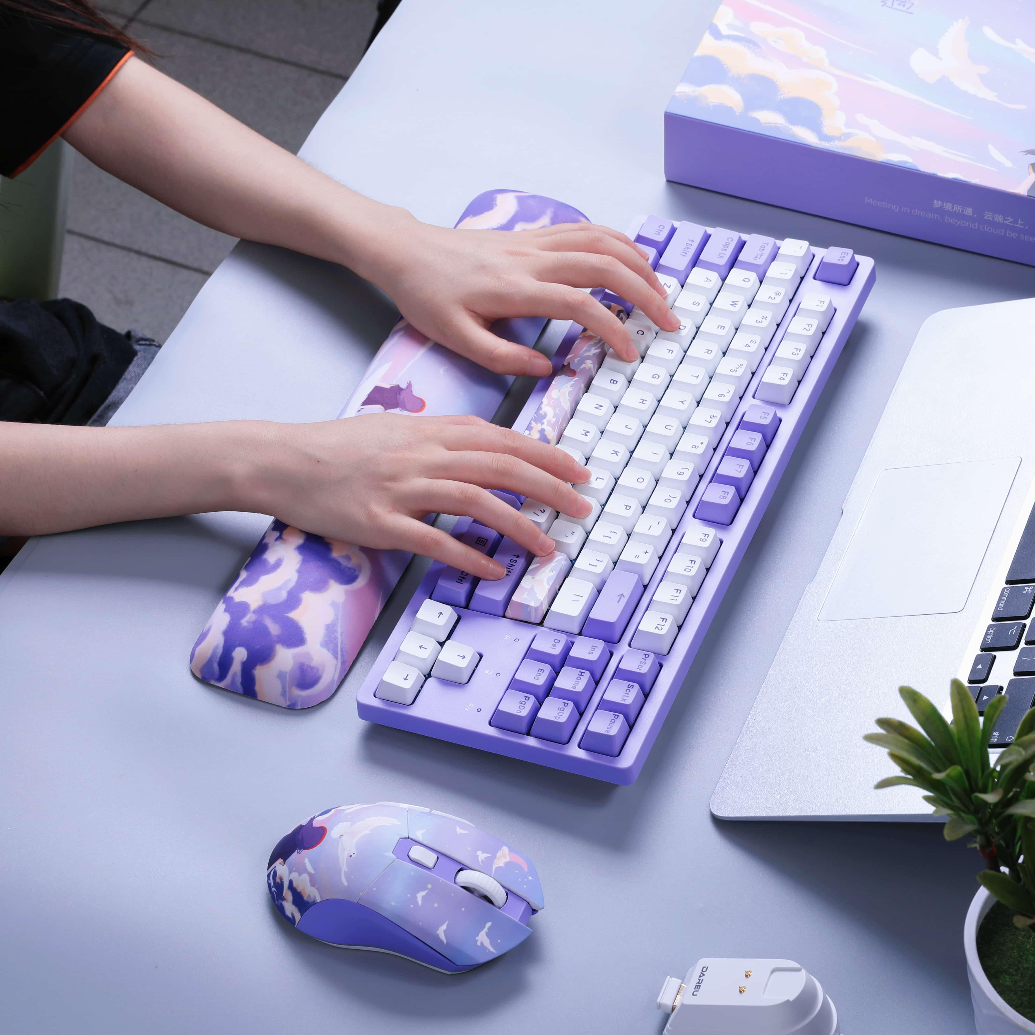 DAREU A87L Wired Mechanical Gaming Keyboard - 87 Key TKL Compact Design, Hot Swappable Switches for Customization | Perfect for Esports, Office Work & Typing Enthusiasts