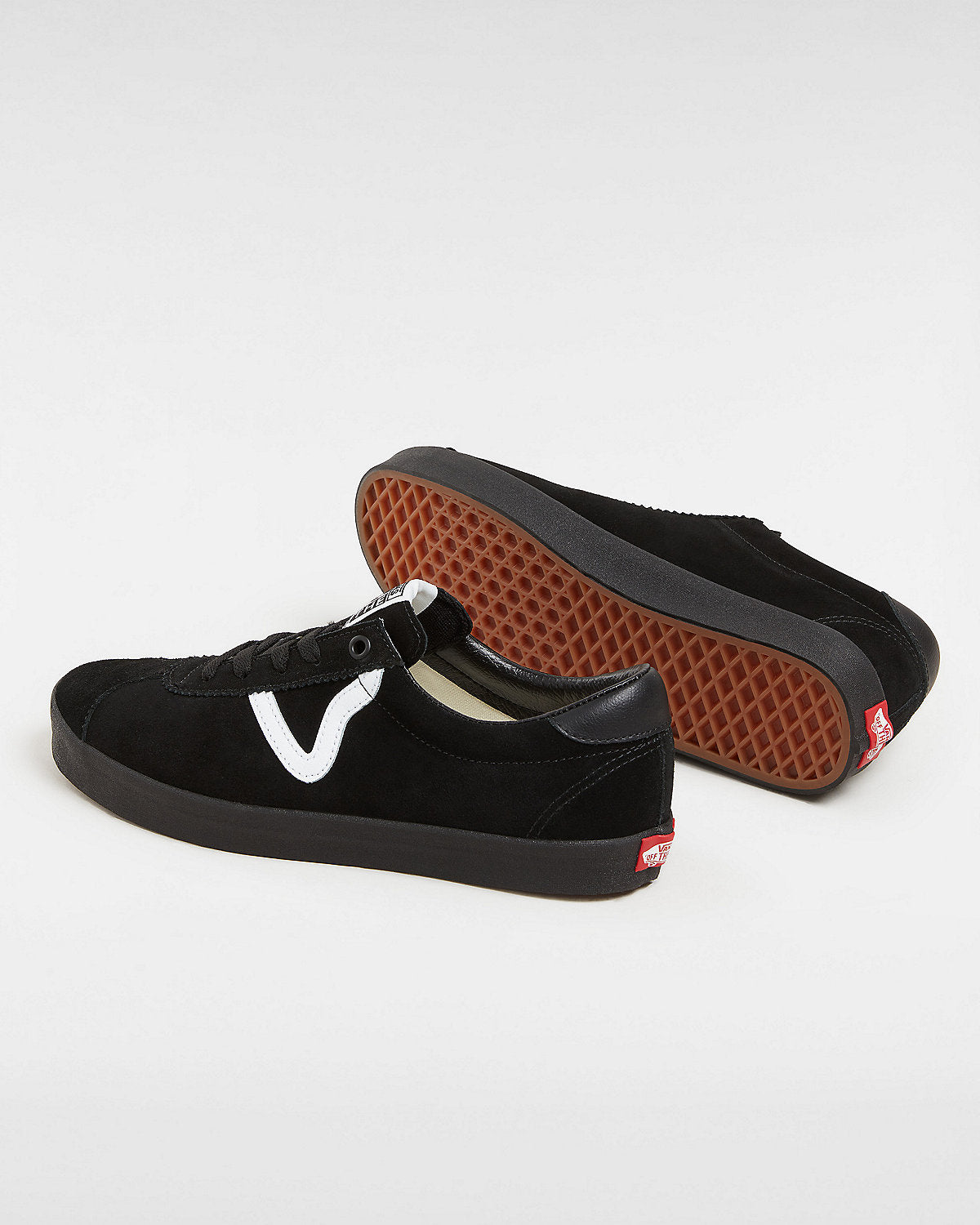 Vans Men's Sport Low Black/White Sneakers - Lightweight Casual Shoes for Skateboarding, Walking & Everyday Wear