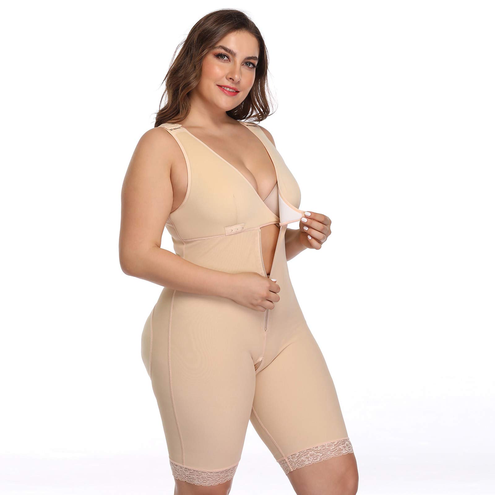 Women's Backless Body Shaper Bodysuit - Waist & Hip Slimming Shapewear with Thong Design | Seamless Tummy Control Activewear for Workout, Yoga & Everyday Wear