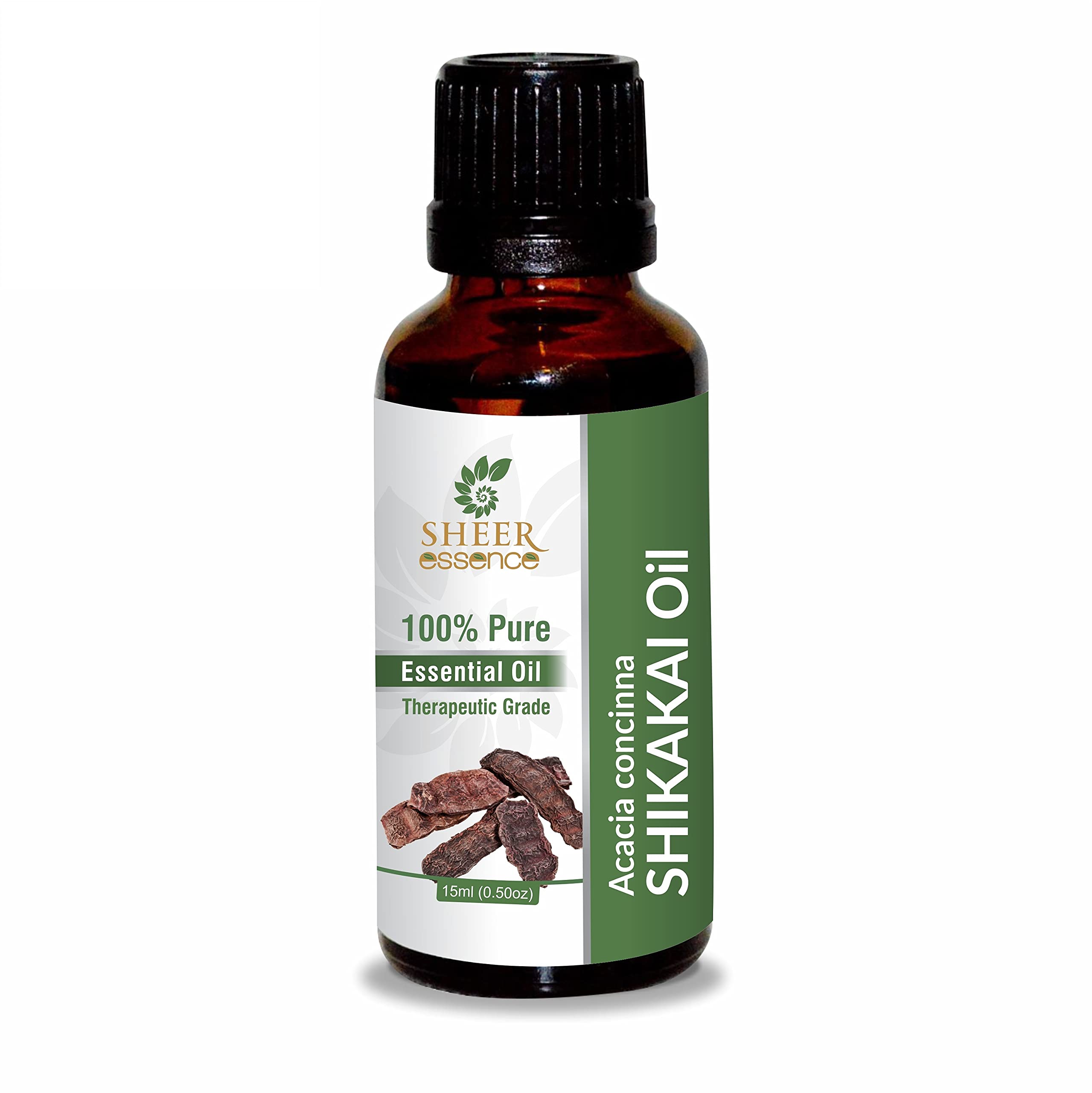 100% Pure Natural Shikakai Oil (Acacia Concinna) - Undiluted, Uncut, Therapeutic Grade Hair Oil - 0.33 Fl Oz for Hair Growth, Scalp Care & Natural Shine - Perfect for Ayurvedic Hair Treatments & Daily Nourishment