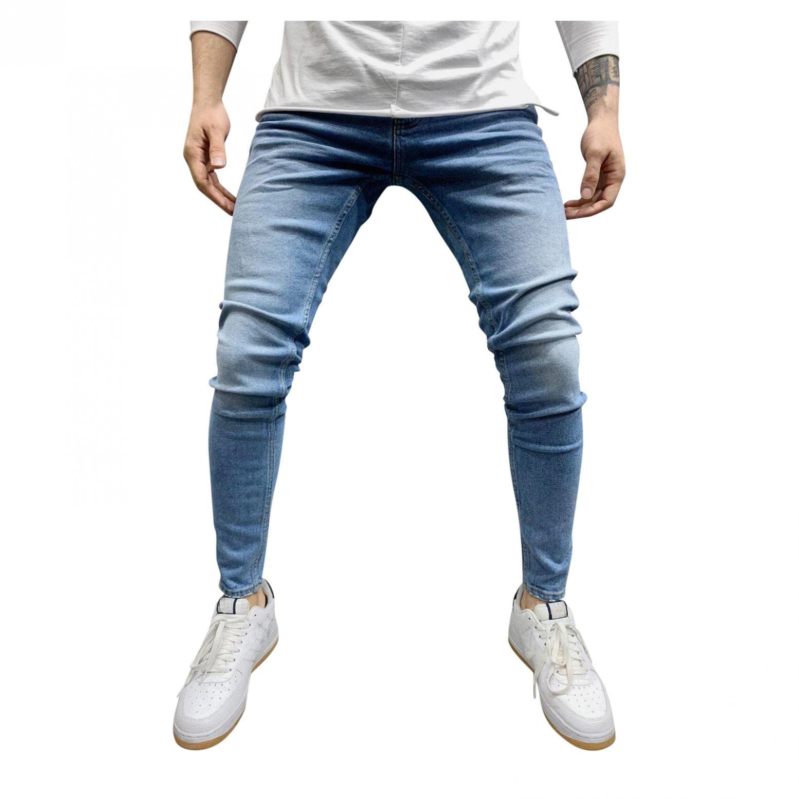 Gillberry Men's Slim Fit Stretch Jeans - Business Casual Pencil Pants for Office & Work with Pockets | Comfortable Work Trousers for Men, Joggers & Athletic Wear | Perfect for Business Meetings, Office Wear & Casual Fridays