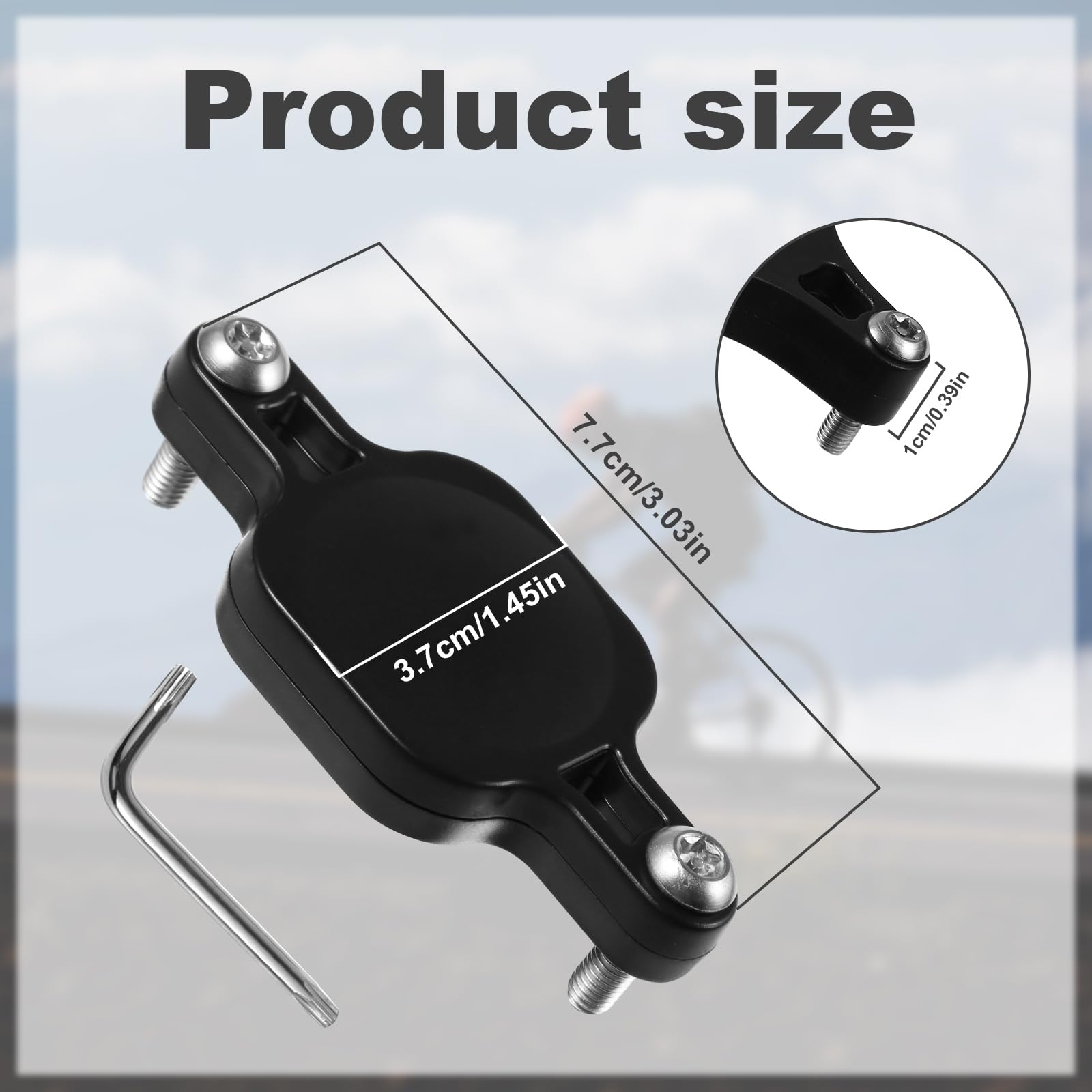 Hidden Airtag Bike Mount - GPS Tracker Holder for Apple Airtag | Secure & Durable for Bikes, E-Bikes & Scooters