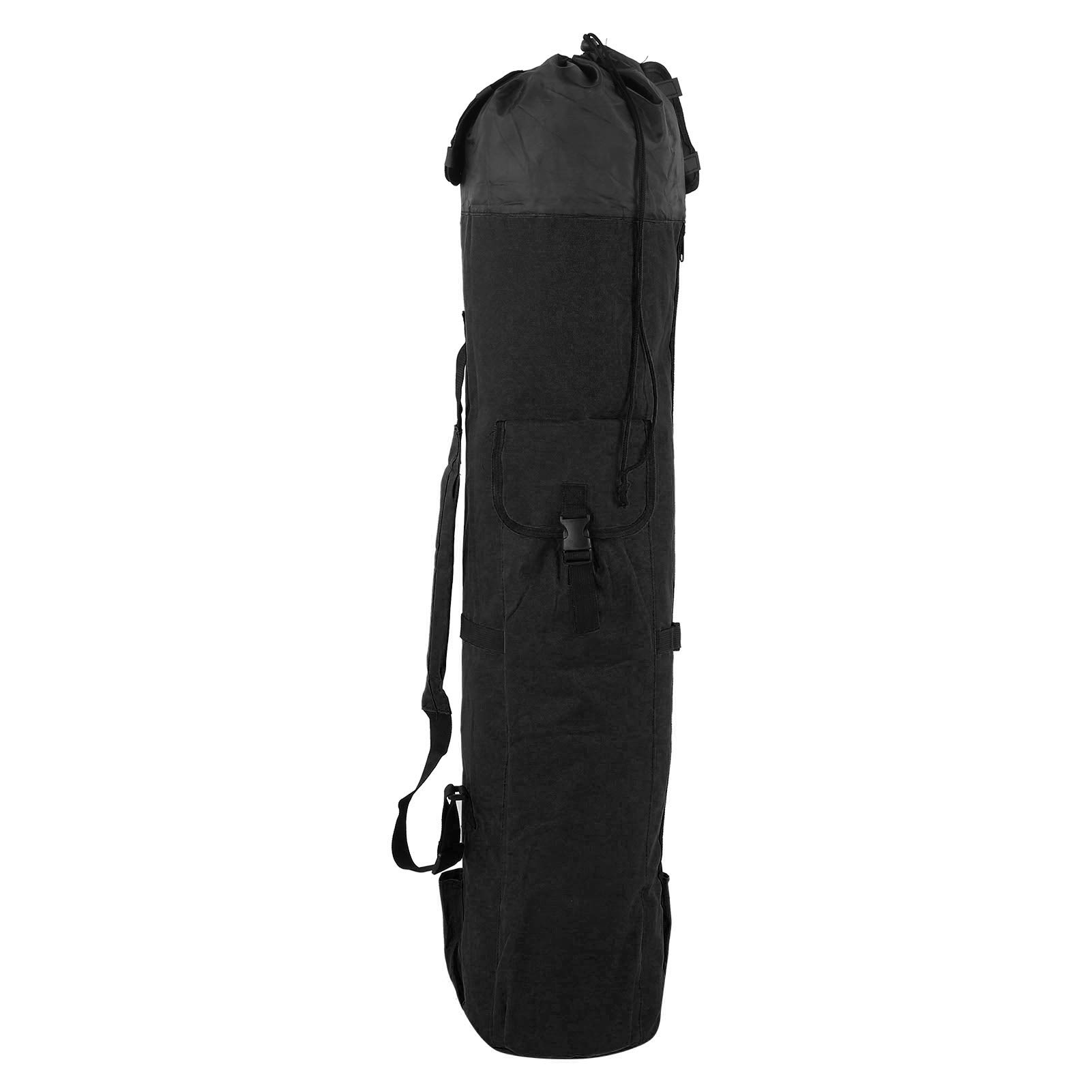 **Alomejor Waterproof Fishing Tackle Storage Bag - Durable Cylindrical Fishing Rod & Reel Carrier for Anglers (Black) - Perfect for Freshwater, Saltwater & Travel Fishing Trips**