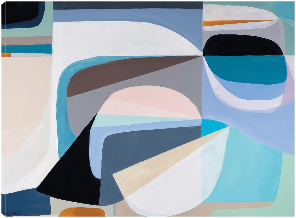 Marion Griese Drift Canvas Wall Art - 32x24 Inch Modern Abstract Painting for Living Room, Bedroom, Office Decor - Ready to Hang Stretched Canvas - Perfect for Home, Office & Commercial Spaces