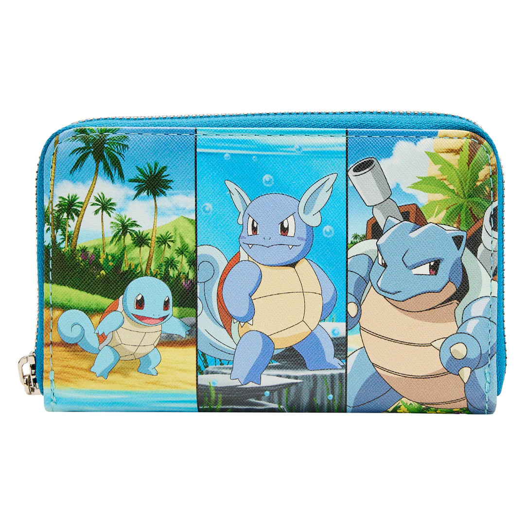 Pokemon Squirtle Evolution Wallet - Cute Water Pokemon Themed Wallet for Collectors & Fans - Perfect for Gifts, Cosplay & Everyday Use