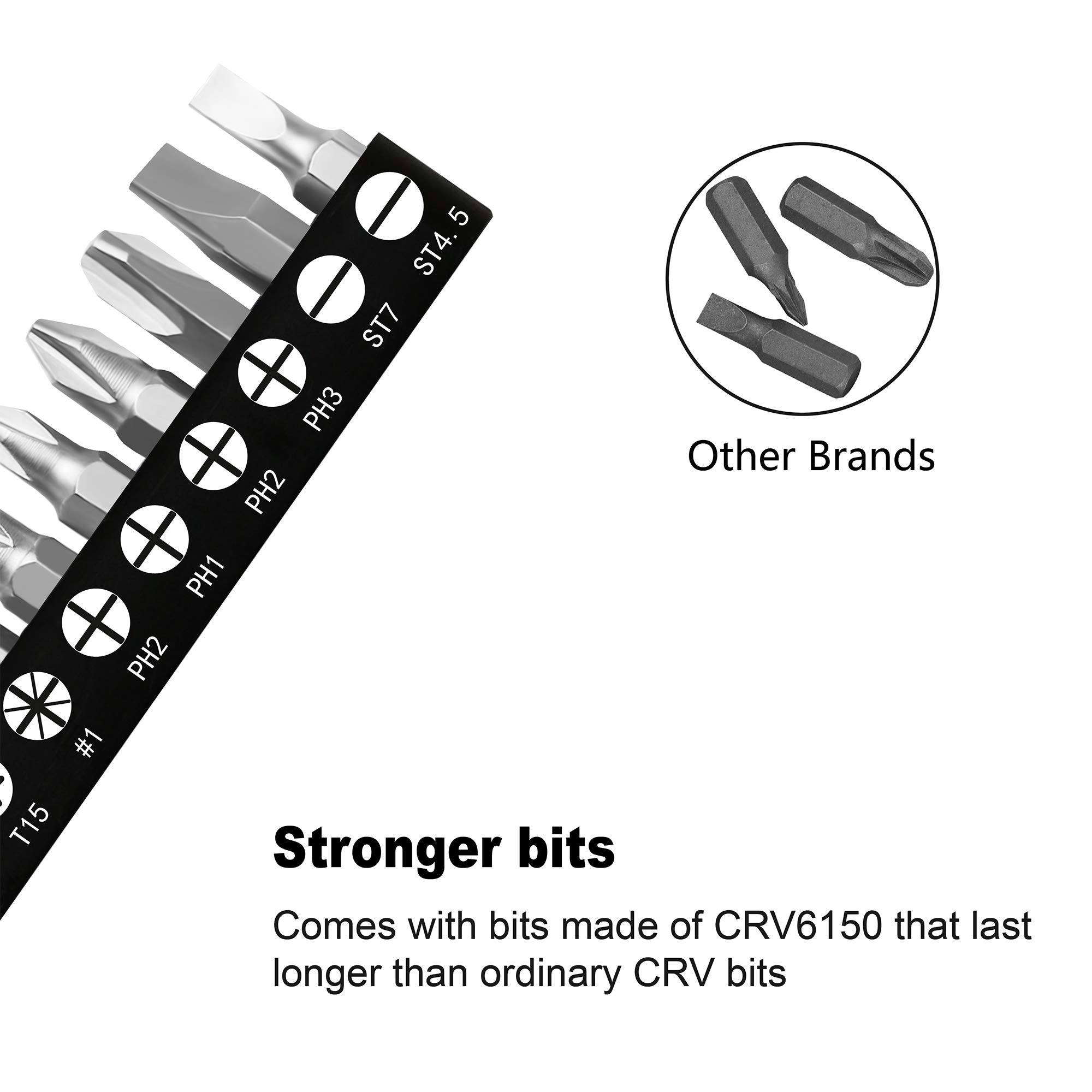 MULWARK 11-Piece Right Angle Screwdriver Set - 1/4
