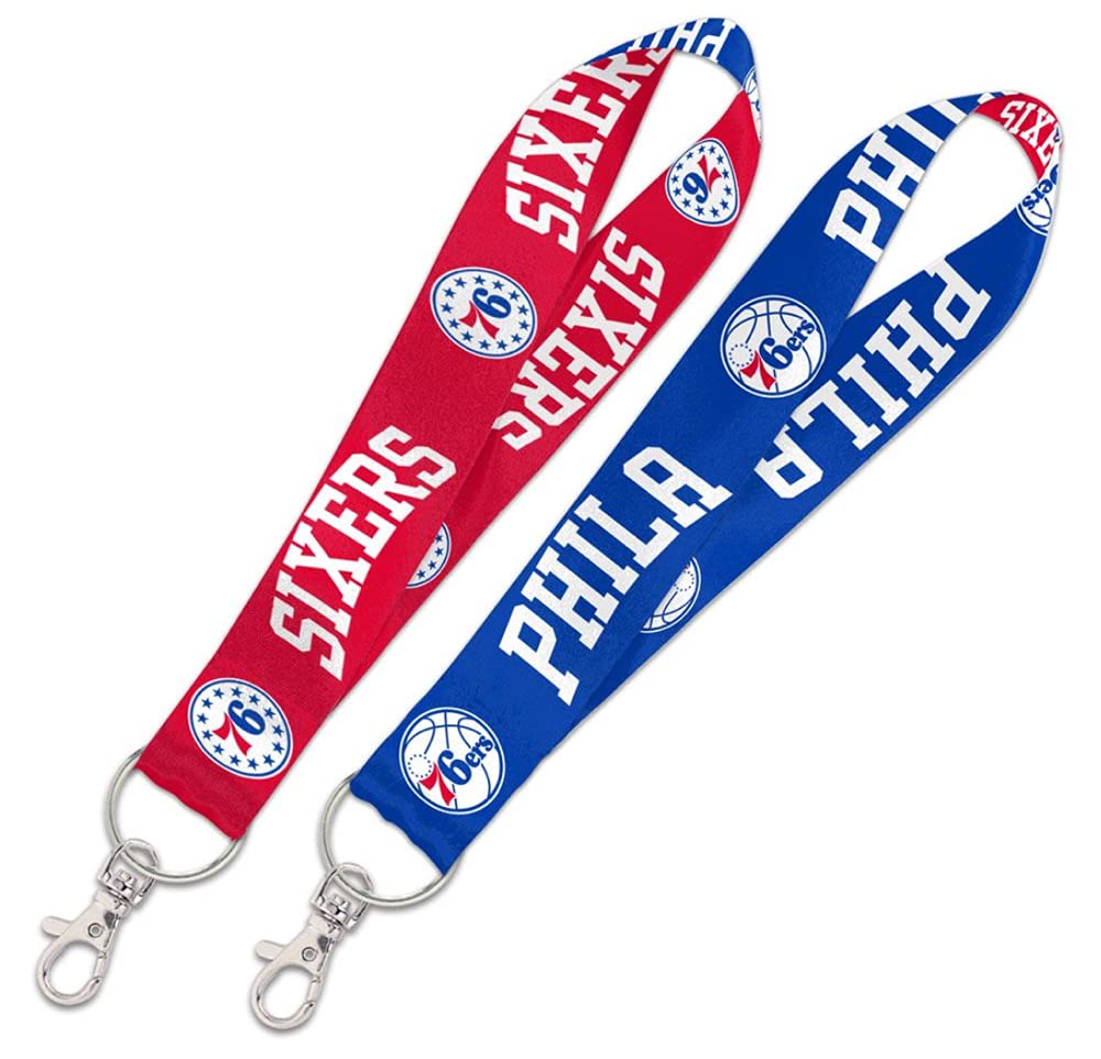 Official Philadelphia 76ers NBA 8-Inch Lanyard Keychain - Wincraft Licensed Team Accessory for Keys, Badges & ID Cards - Perfect for Fans, Games & Work