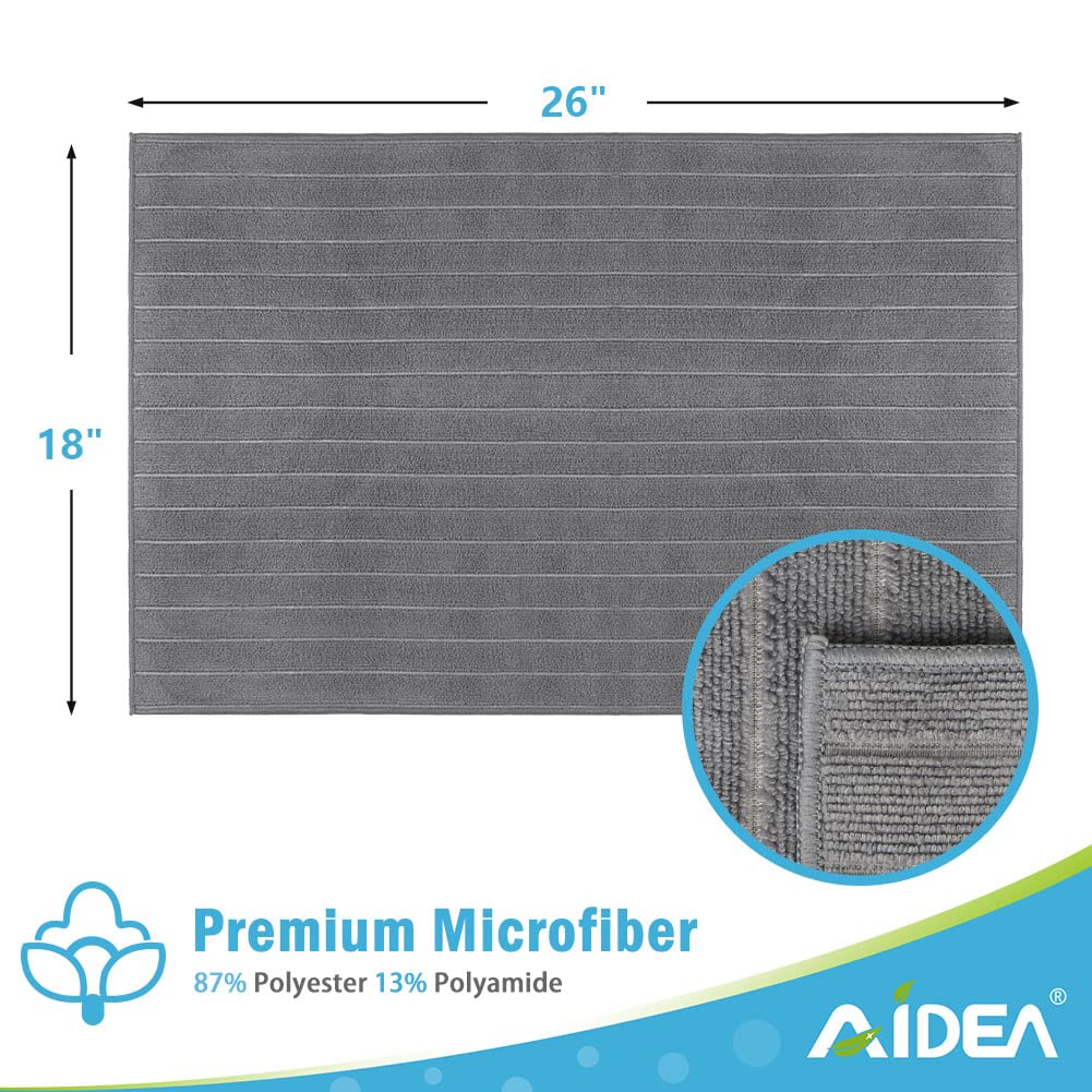 AIDEA 8-Pack Super Soft Absorbent Microfiber Kitchen Towels - 18