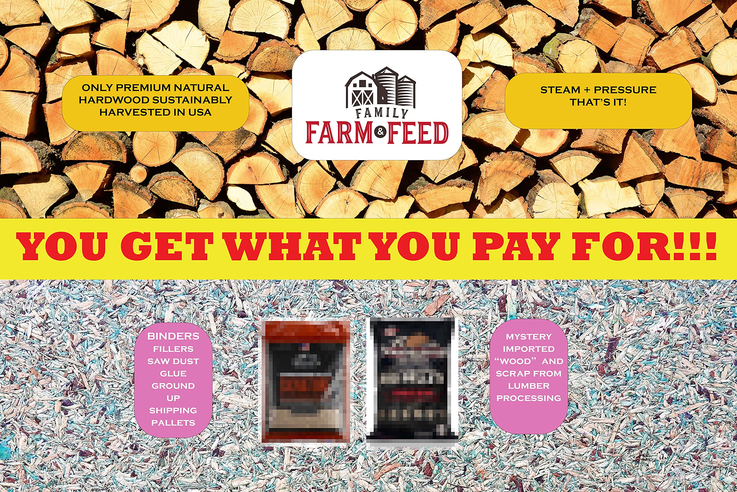 Premium Apple Wood BBQ Pellets for Smoking & Grilling - 4 lb Bag - All-Natural Hardwood for Enhanced Flavor - Perfect for Ribs, Brisket, Salmon & More