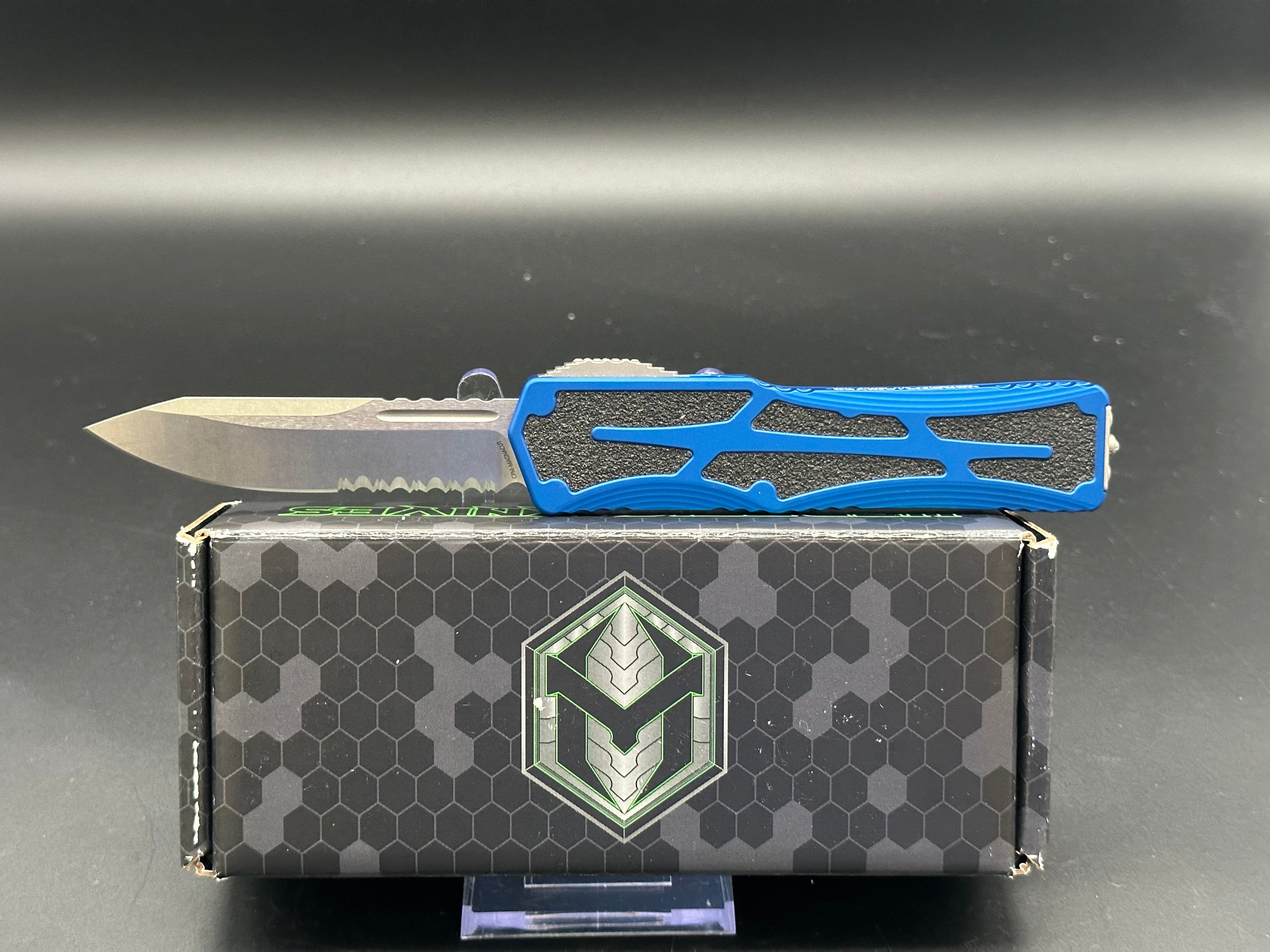 Heretic Knives Colossus HO39 2B BLU Magnacut Folding Pocket Knife - Premium EDC Tactical Knife for Outdoor Camping, Hunting & Survival Gear
