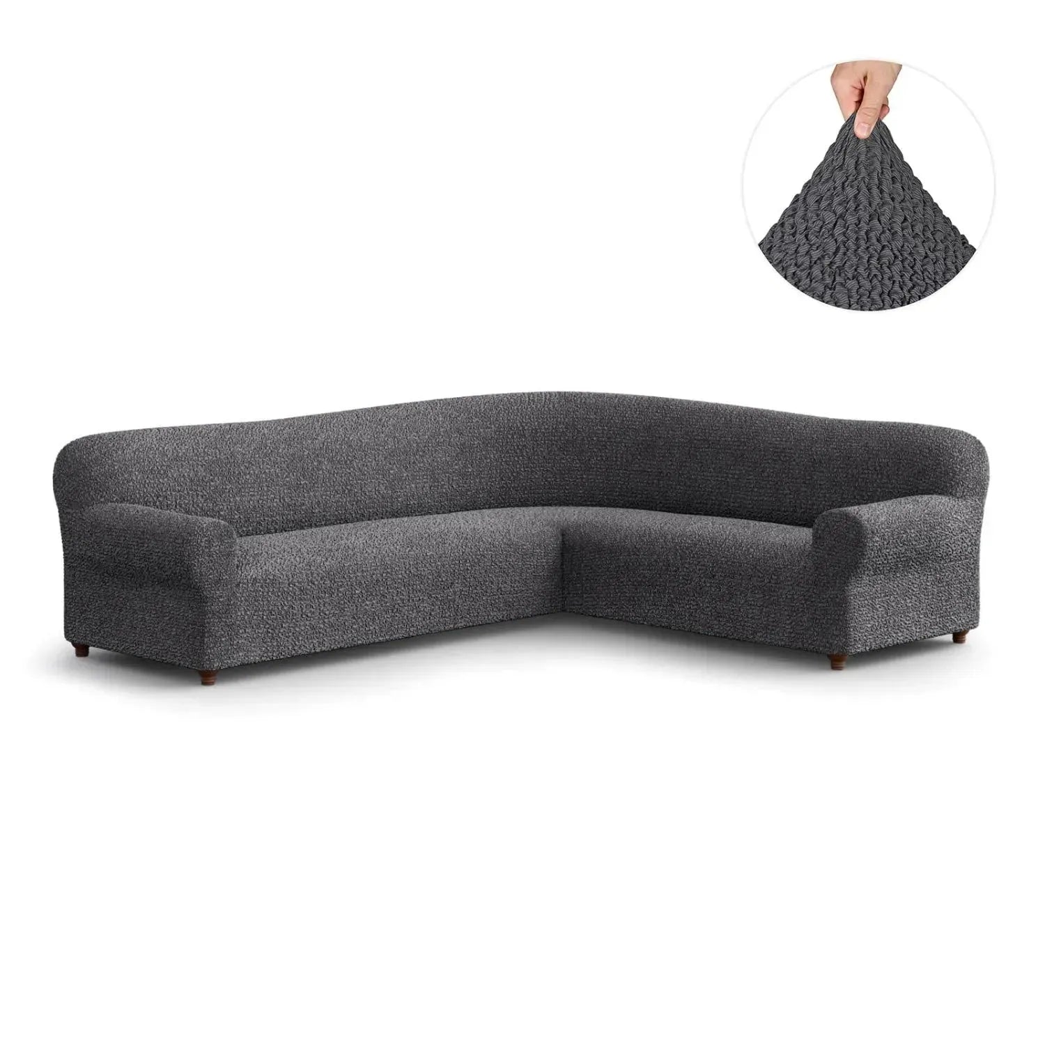 Stylish Corner Sofa Slipcover - Mille Righe Collection | Perfect for Living Room, Home Decor & Furniture Protection