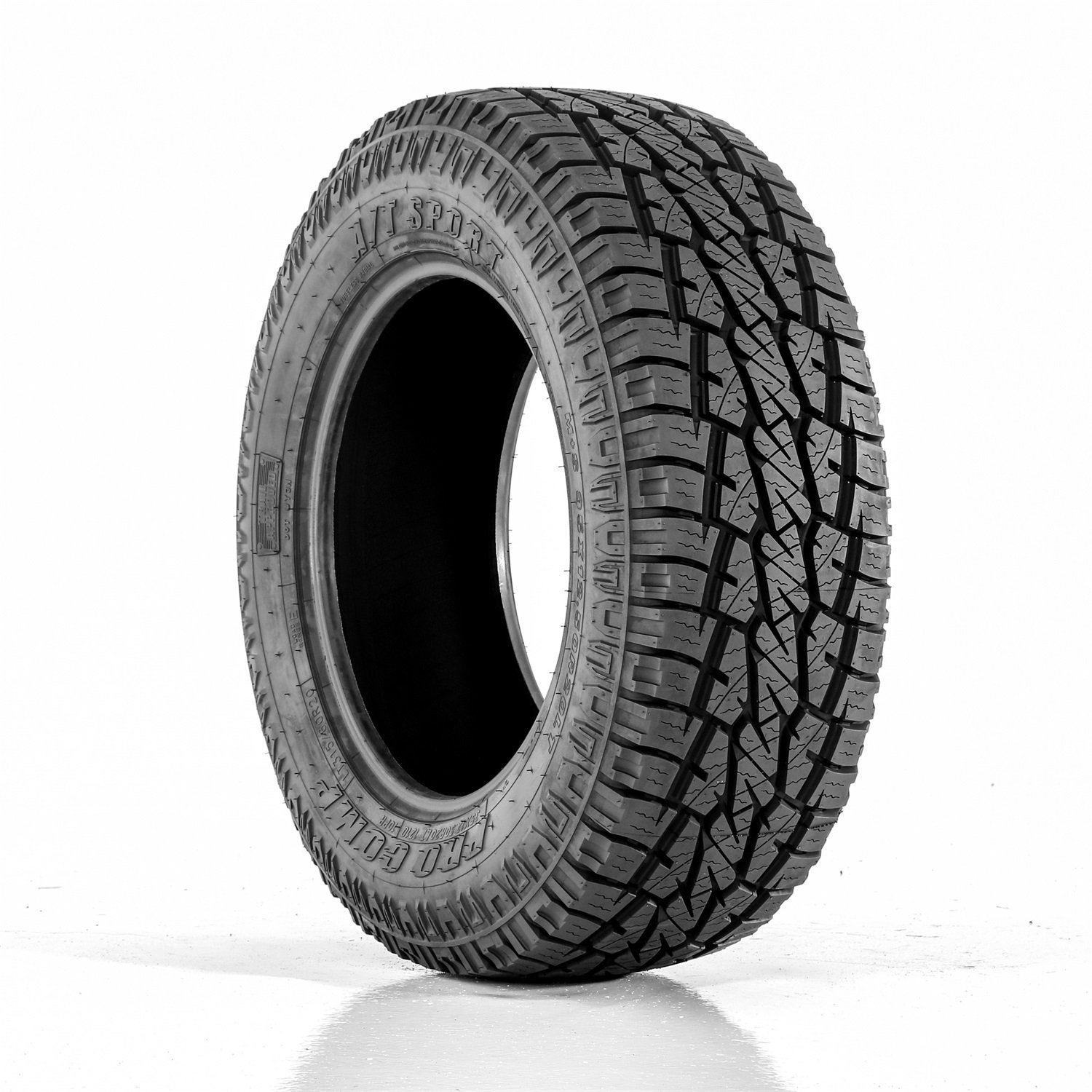 Pro Comp Sport All Terrain Tire LT265/70R17 - Black Sidewall Letters, Max Load 3195, Load Range E, 15.4/32