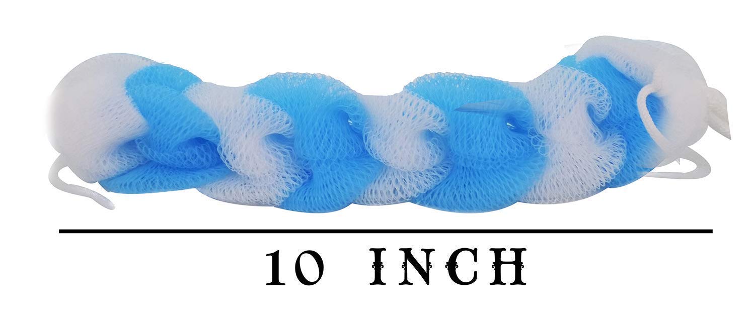 Premium Glan Como Body Scrubber Sponge - Soft Exfoliating Loofah for Back Cleaning & Shower Bathing | Gentle Skin Care for Men & Women | Perfect for Daily Shower, Spa & Exfoliation Routine