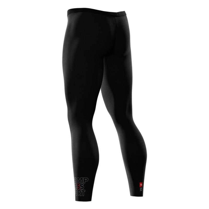 Compressport Unisex Running Under Control Full Tights - Black (LGRUN 99) | High-Performance Compression Leggings for Running, Training & Gym Workouts
