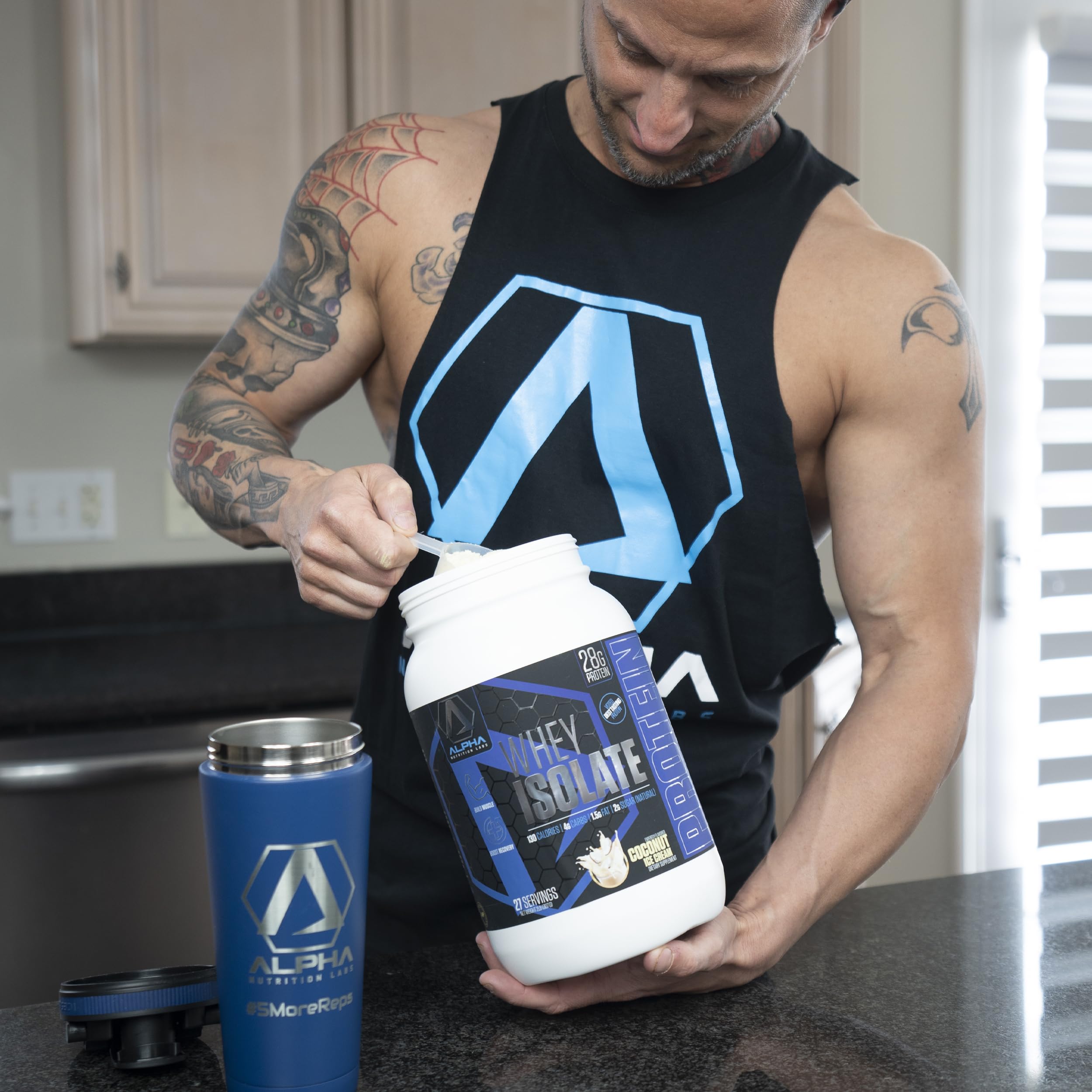 Premium Whey Isolate Protein Powder - Coconut Ice Cream Flavor | 28g Protein per Serving | Low Carb, Keto-Friendly | Supports Muscle Recovery & Growth | Perfect for Post-Workout Shakes & Healthy Smoothies