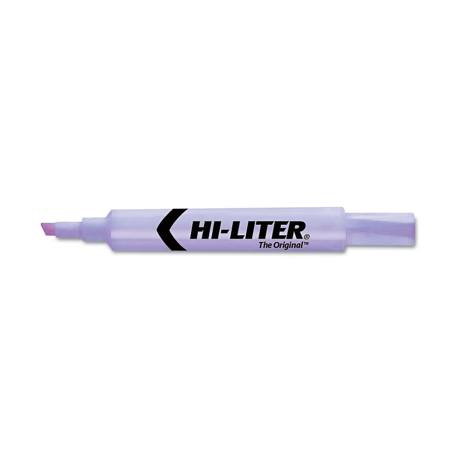 Chisel Tip Desk Style Highlighter - 12 Pack Fluorescent Purple Ink Markers for Office, School & Study Notes Organization