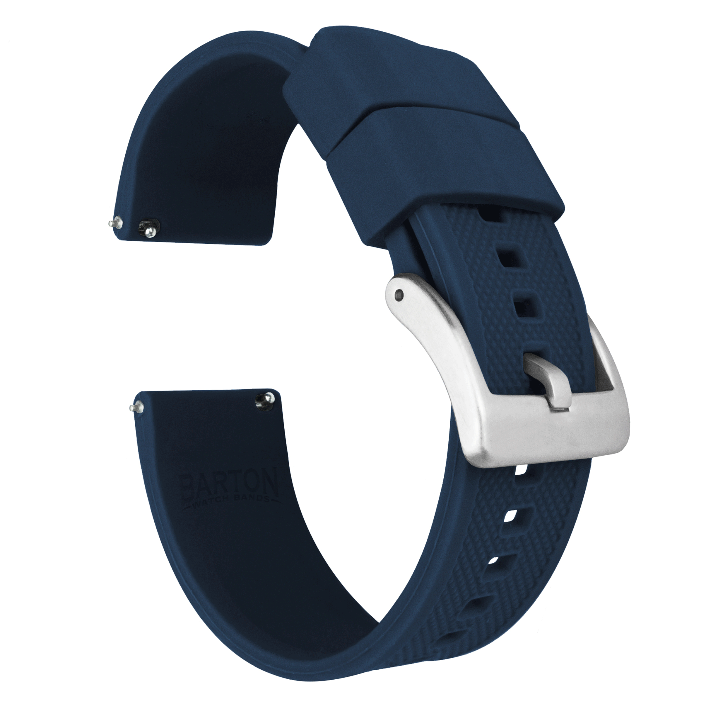Samsung Galaxy Watch6 Navy Blue FKM Rubber Watch Band - Durable & Comfortable Strap for Running, Swimming & Everyday Wear