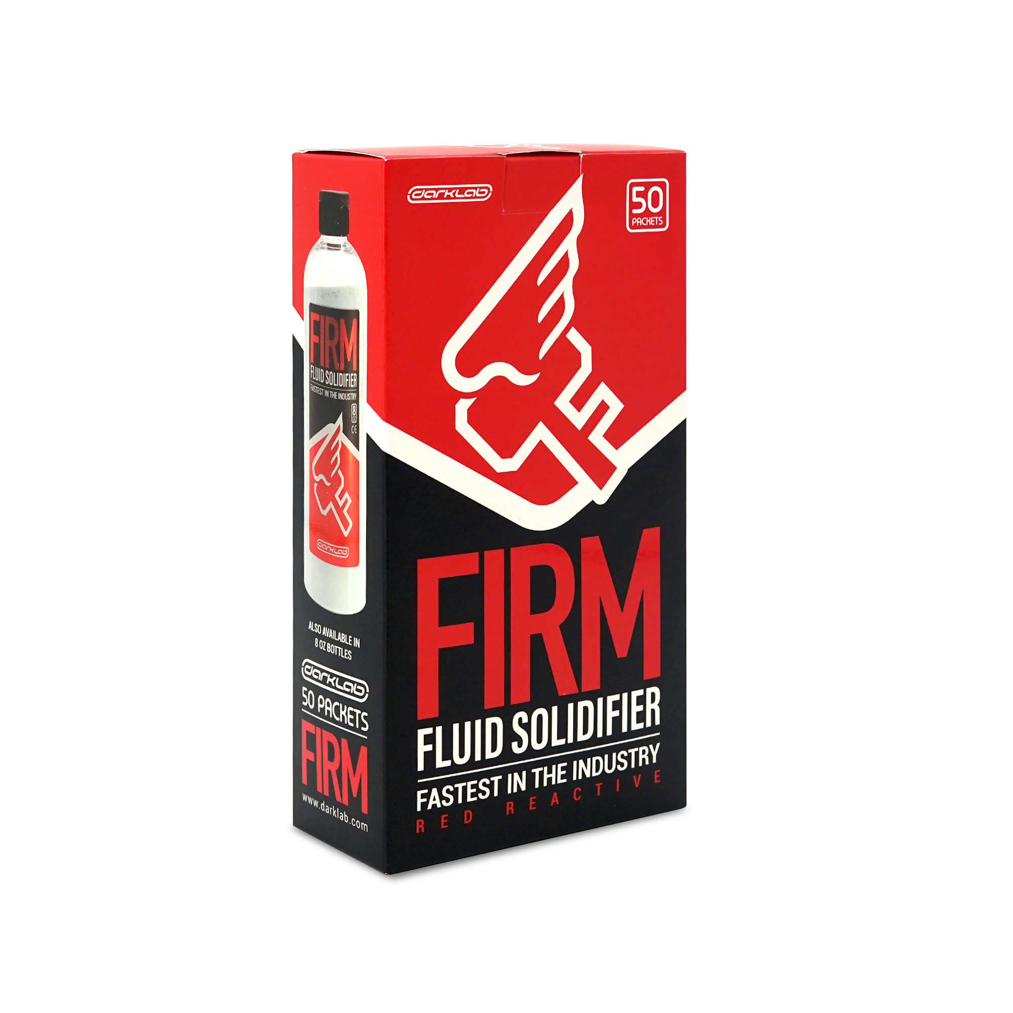 FIRM Fluid Solidifier - 50 Packs Absorbent Powder for Oil, Chemical & Water Spills | Fast-Acting Industrial & Home Use Leak Cleanup Solution