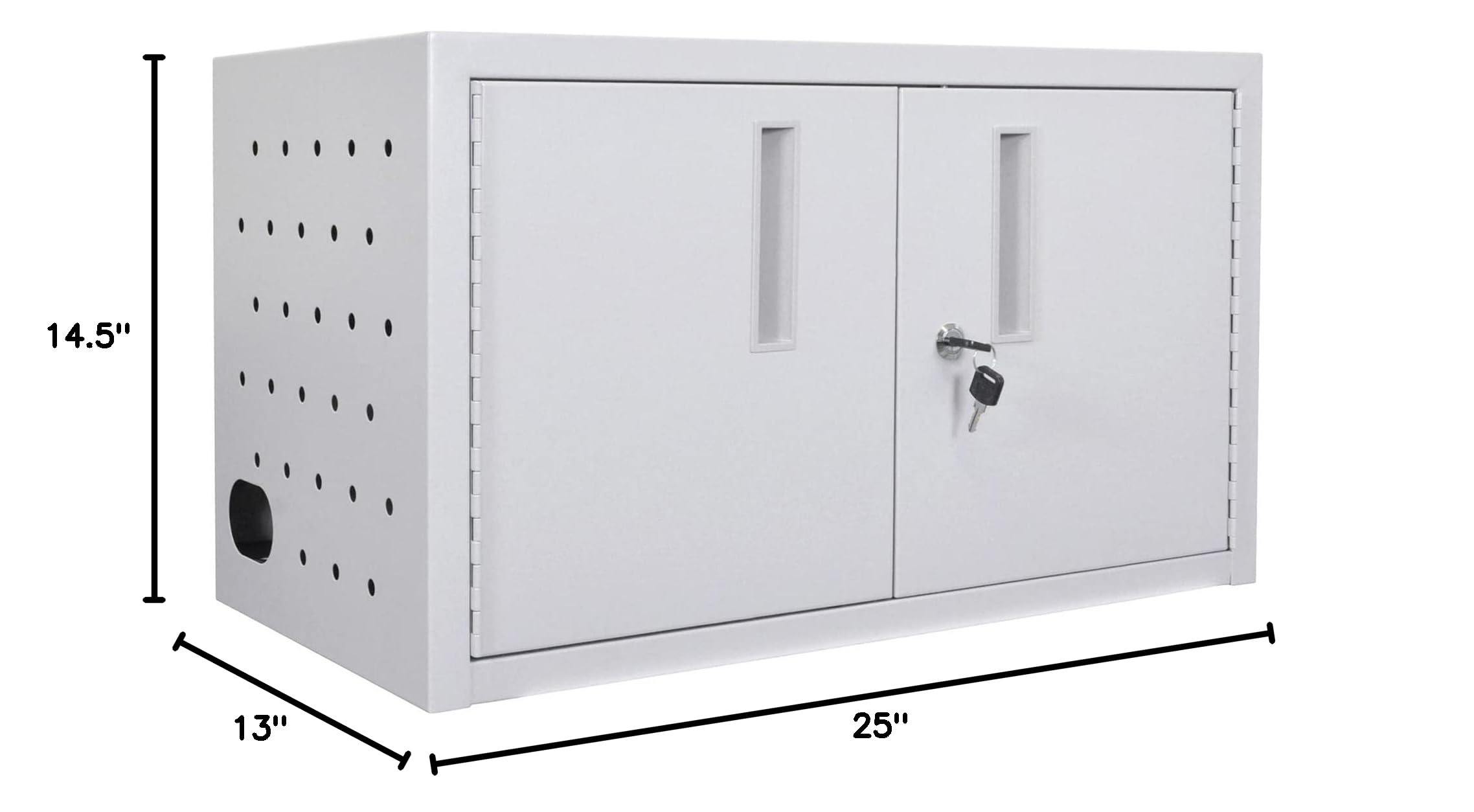 LUXOR LLTMW16-G Wall Mount & Desk Charging Station for 16 Tablets - Gray | Perfect for Schools, Offices & Conference Rooms