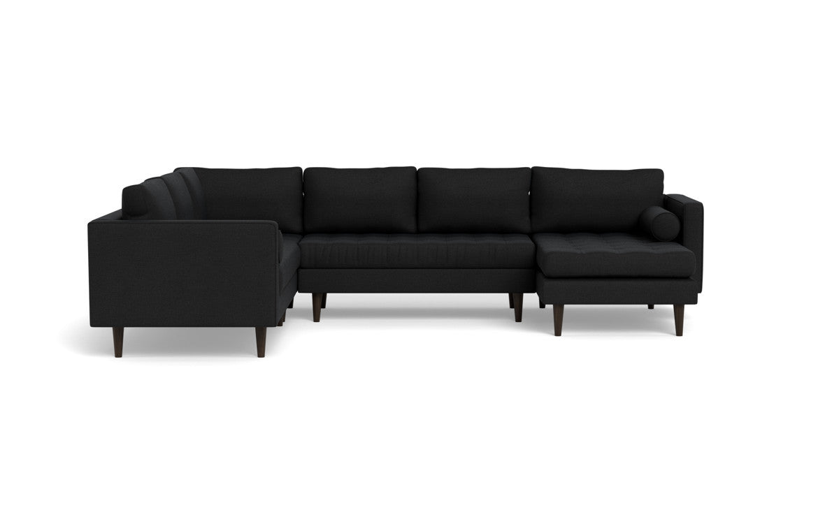 Ladybird 133 Corner Sectional Sofa with Right Chaise Lounge - Modern L-Shaped Couch for Living Room, Family Room & Home Theater