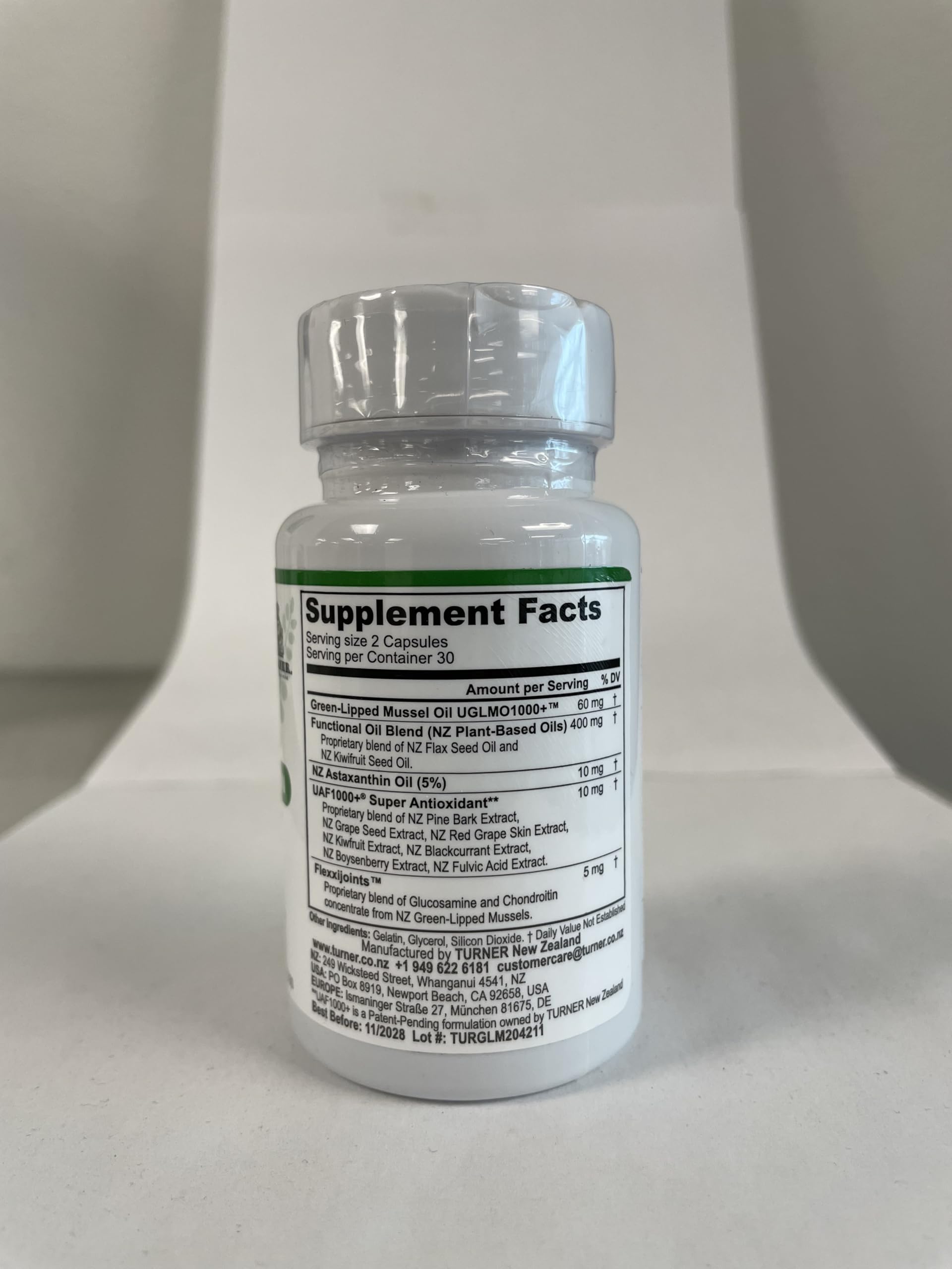 Premium New Zealand Green Lipped Mussel Oil with UAF1000+ Super Antioxidant - 53x Higher Potency Omega-3 for Joint Support & Mobility, Fish-Free Aftertaste, 180 Softgels (3 Bottles) - Ideal for Active Lifestyles, Arthritis Relief & Daily Wellness