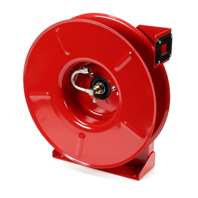 Reelcraft 5605 OLP Premium Duty Spring Retractable Hose Reel - Heavy Duty 50ft Air Water Hose Reel for Garage, Workshop & Outdoor Use (Hose Not Included)